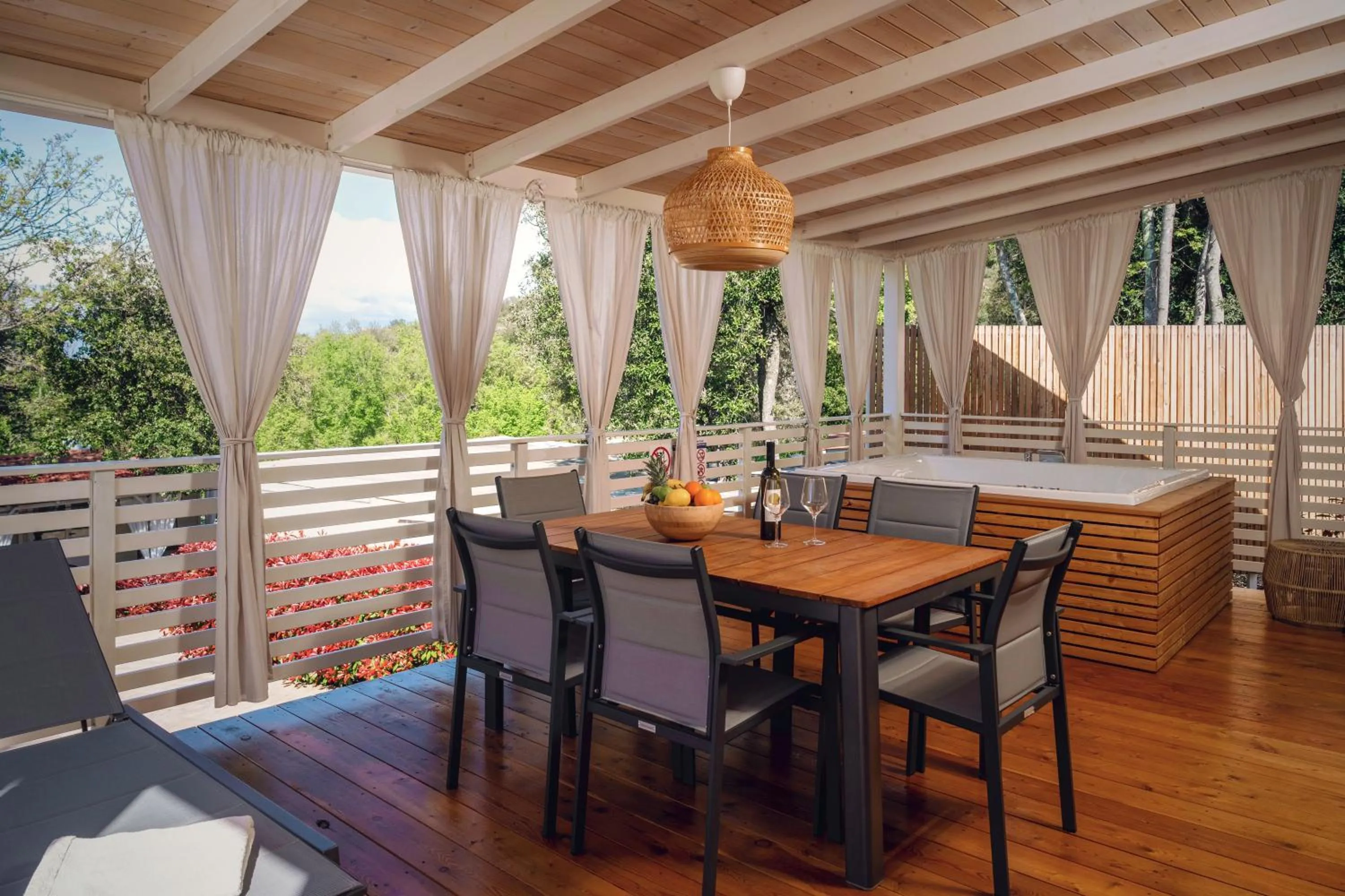 Balcony/Terrace in Camping Resort Tina Vrsar