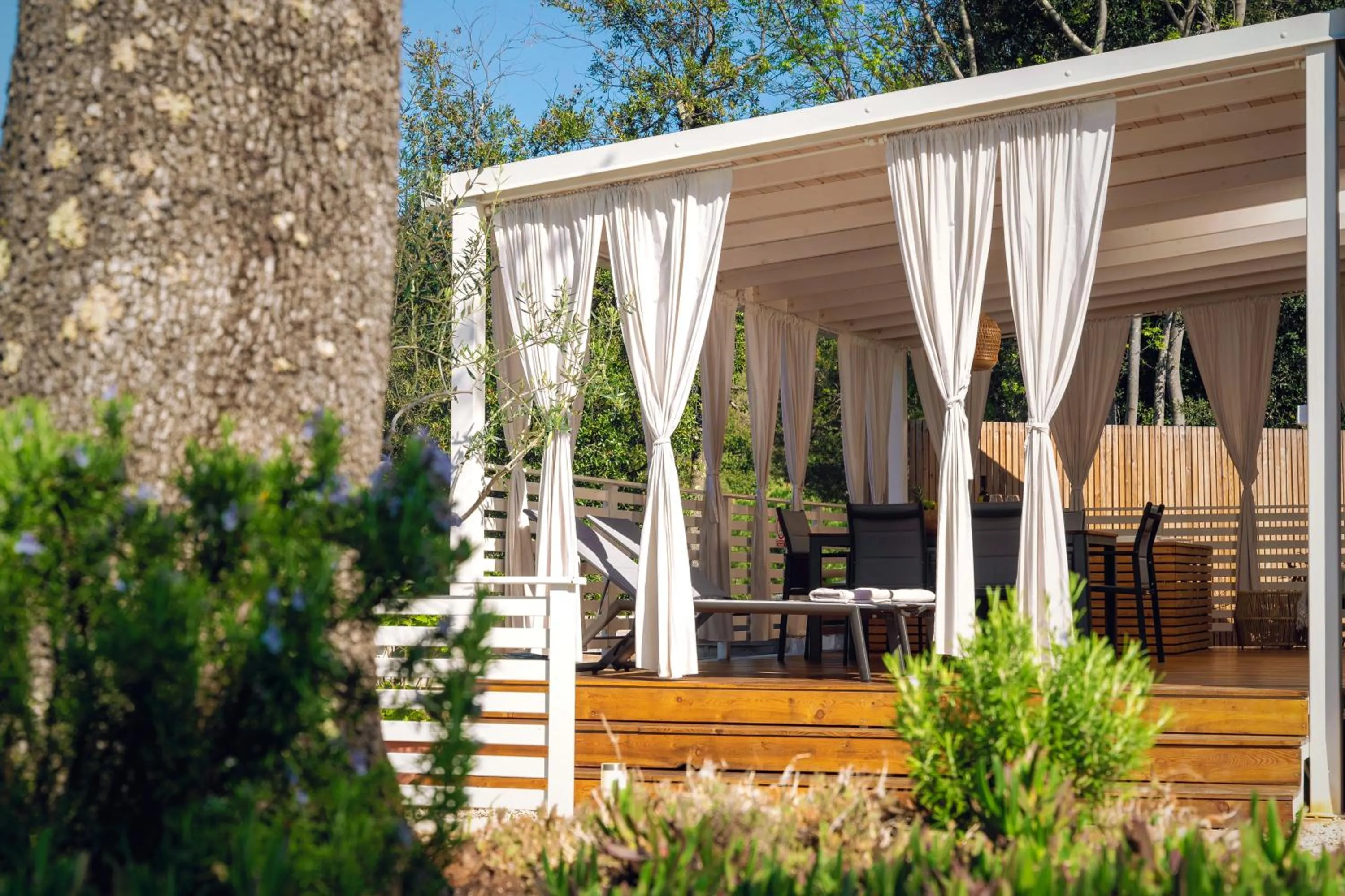 Balcony/Terrace in Camping Resort Tina Vrsar