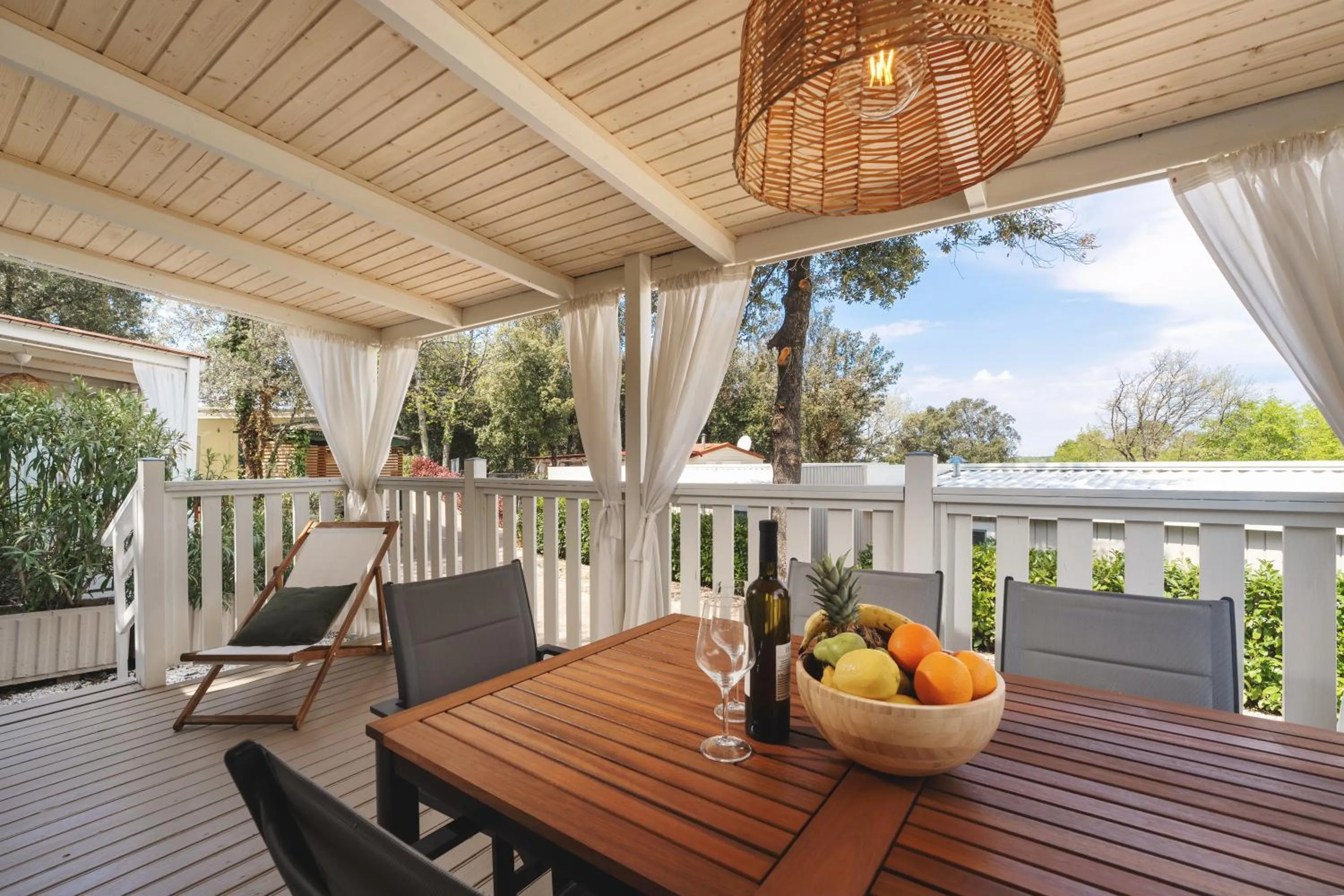 Balcony/Terrace in Camping Resort Tina Vrsar