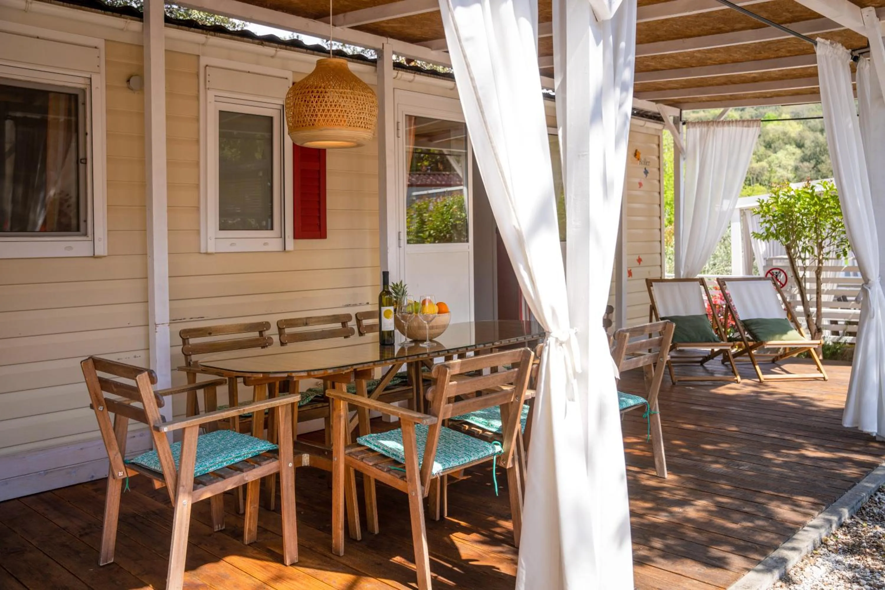 Balcony/Terrace in Camping Resort Tina Vrsar