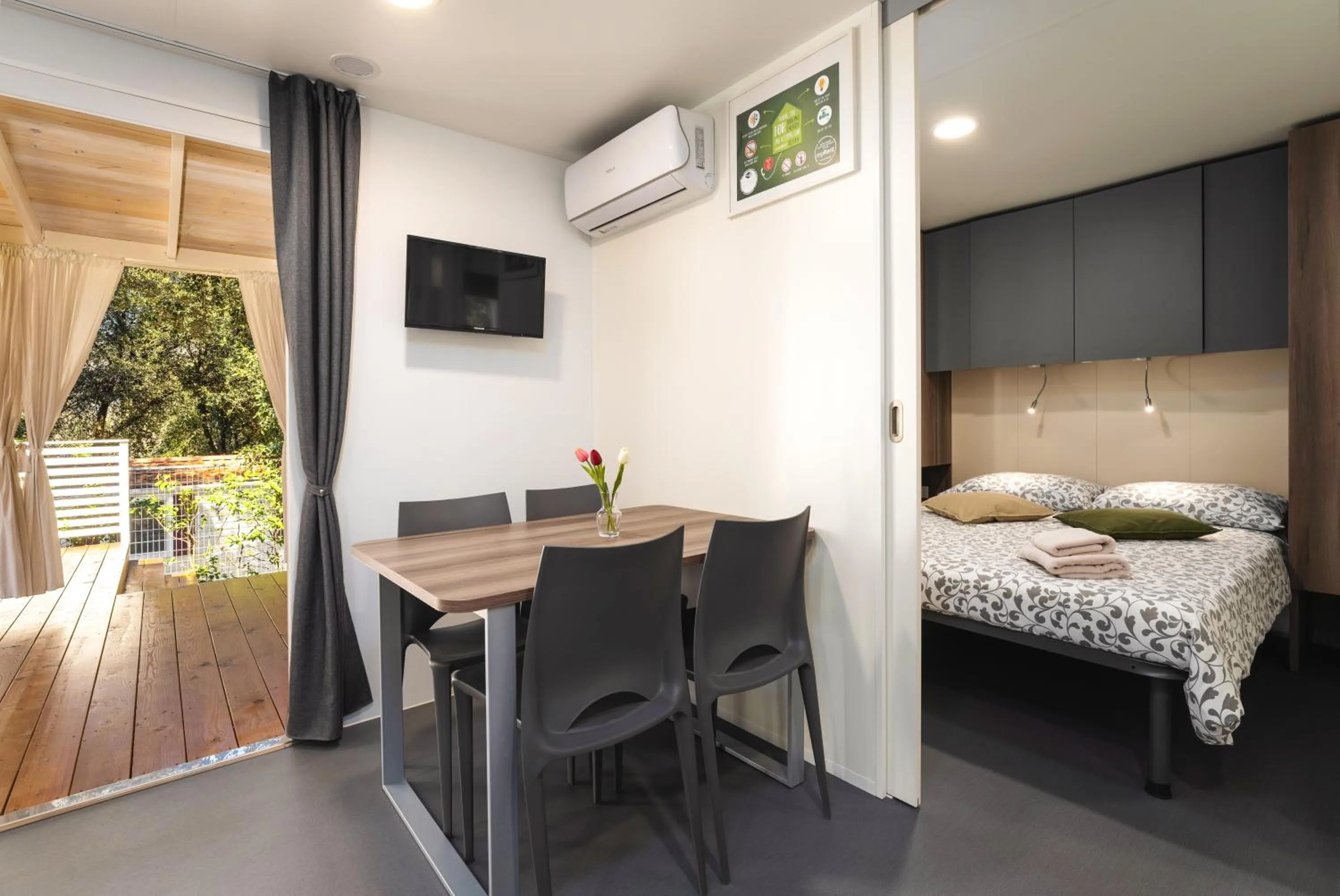 Bedroom, Bed in Camping Resort Tina Vrsar