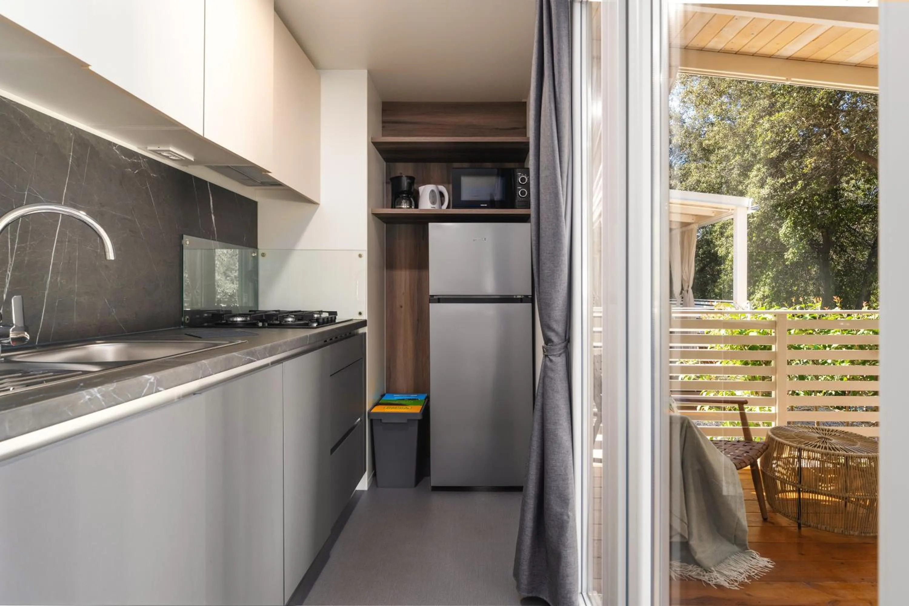 Kitchen or kitchenette in Camping Resort Tina Vrsar