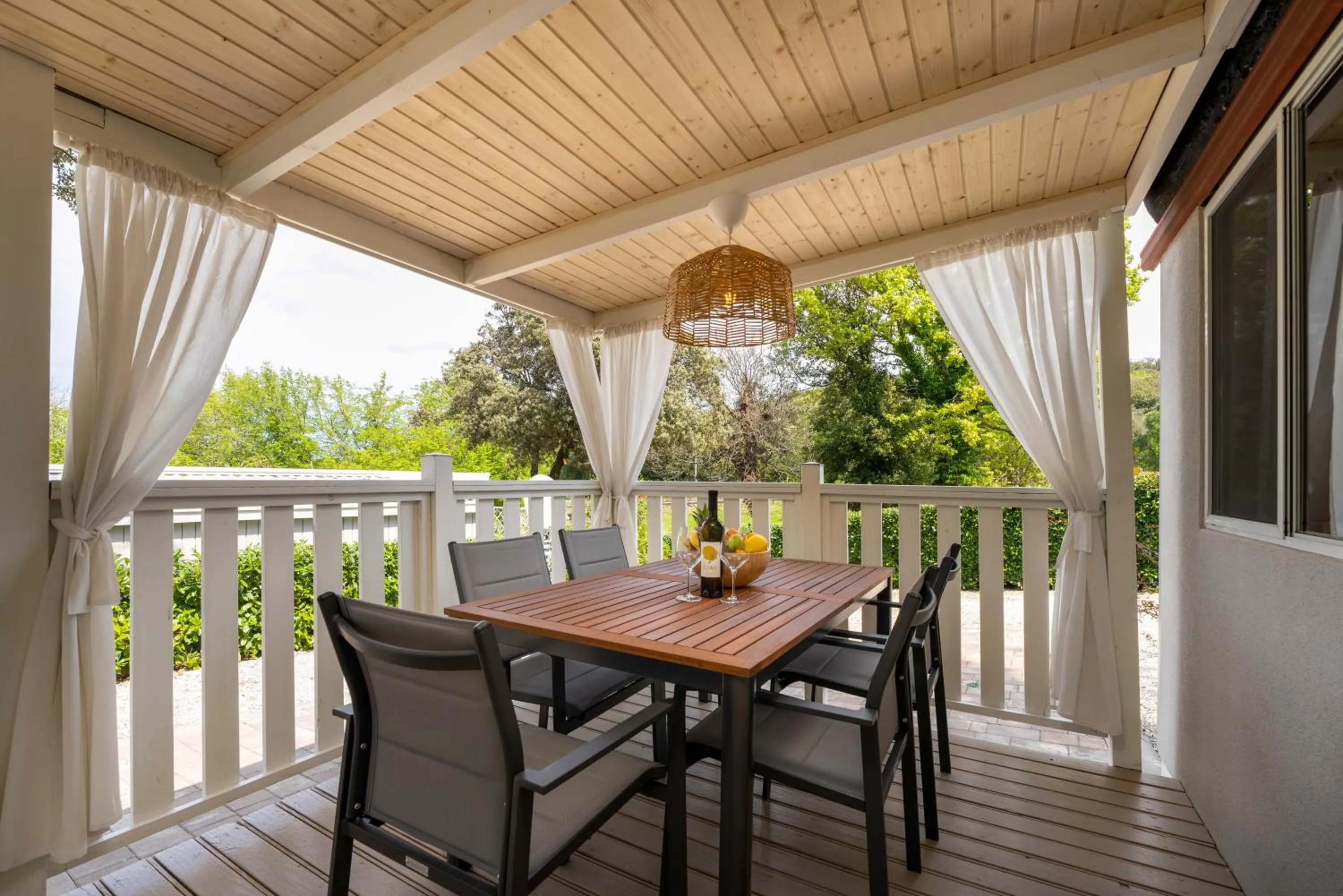 Balcony/Terrace in Camping Resort Tina Vrsar