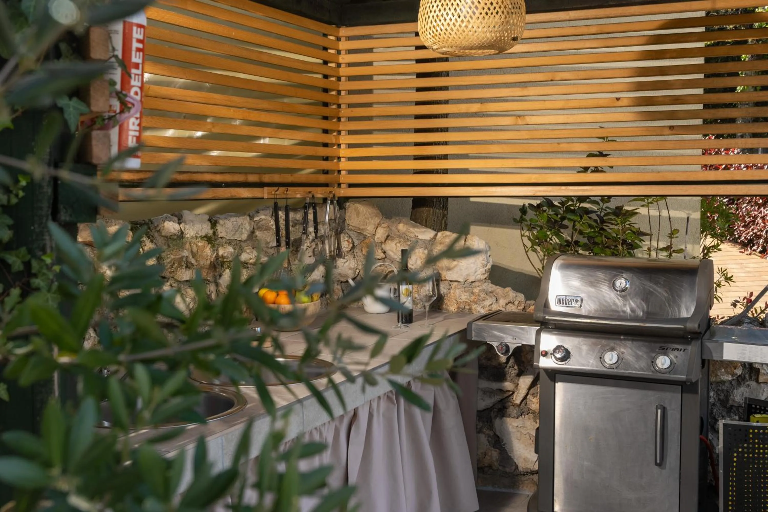 BBQ facilities in Camping Resort Tina Vrsar