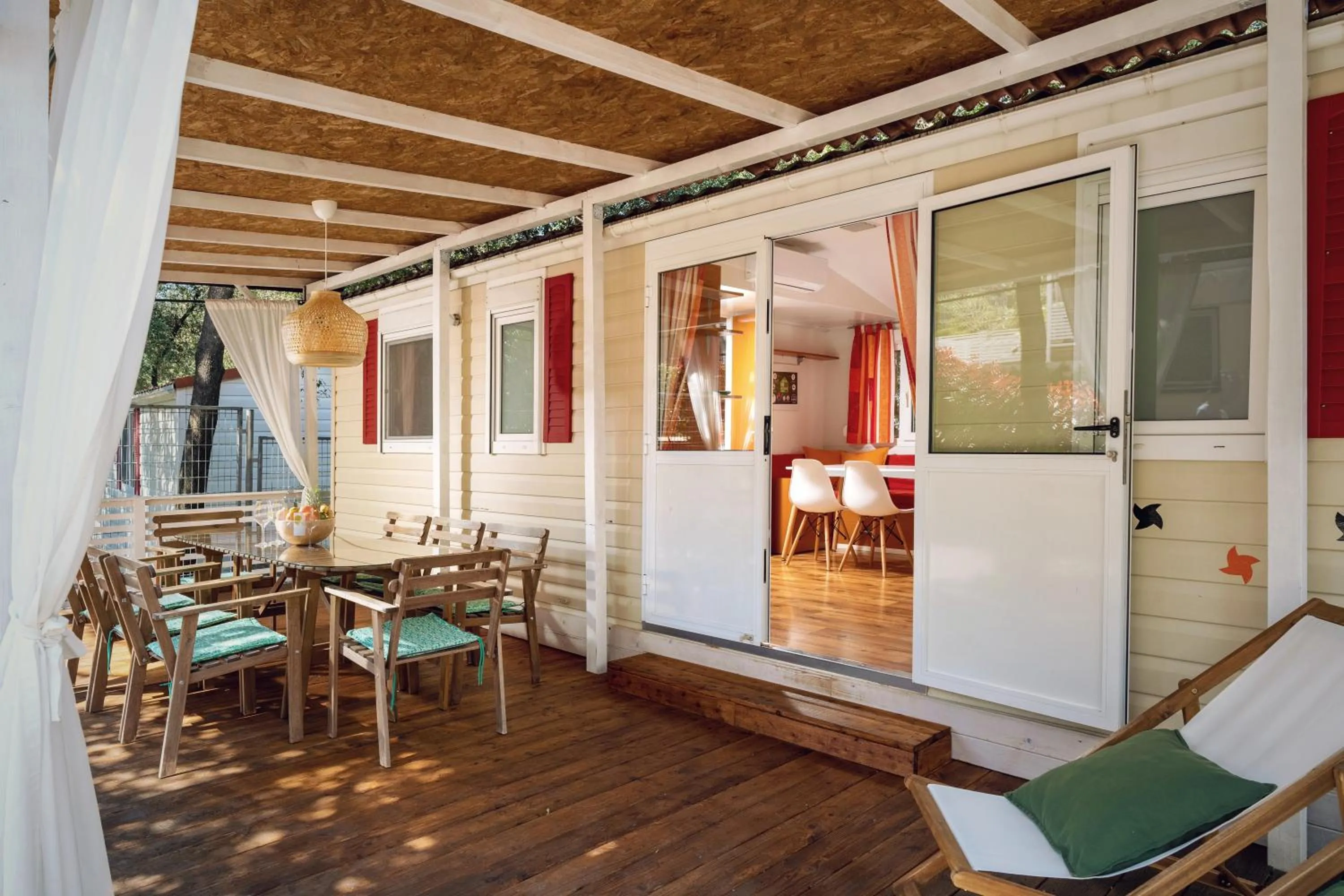 Balcony/Terrace in Camping Resort Tina Vrsar