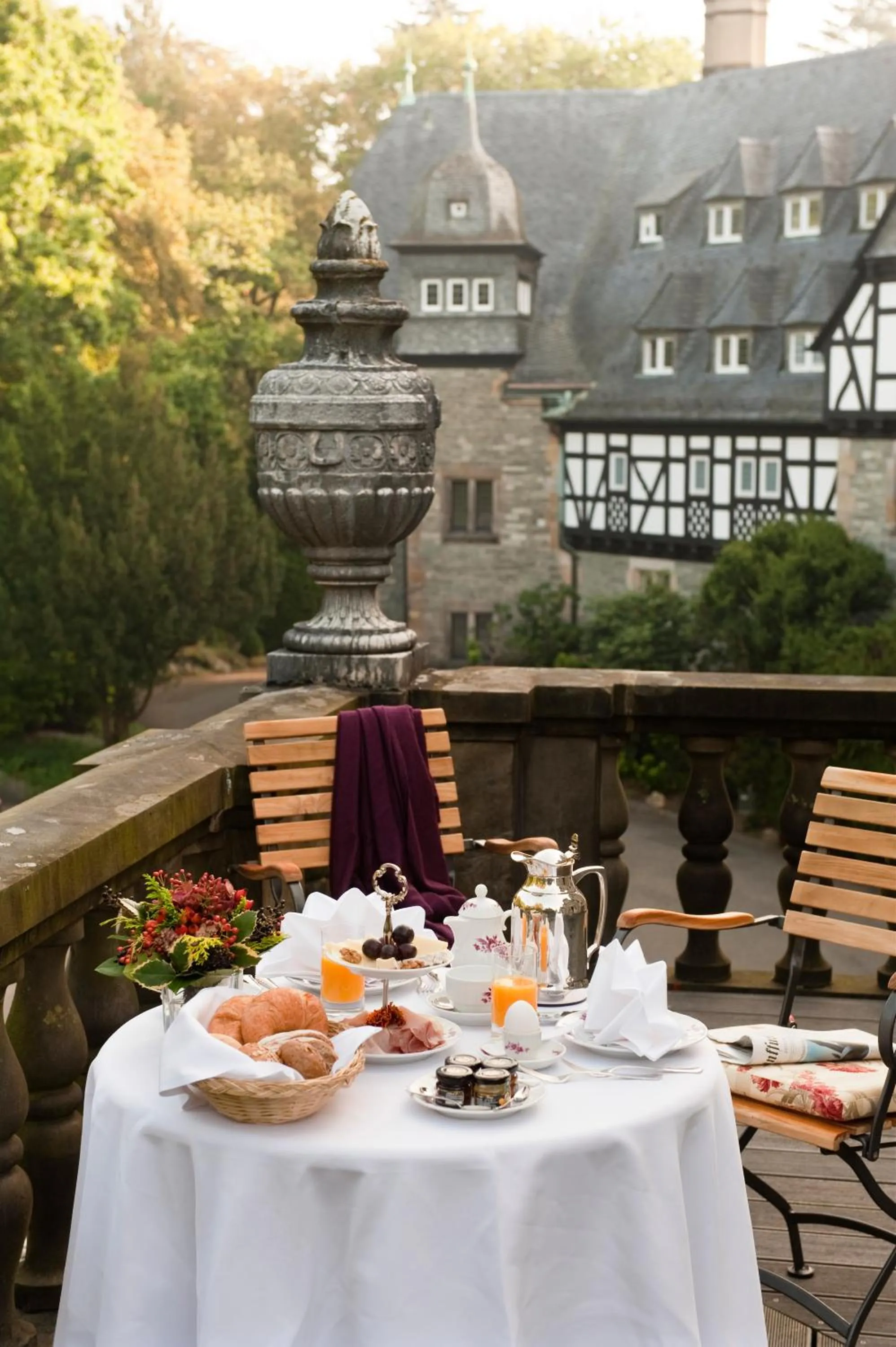 Balcony/Terrace in Schlosshotel Kronberg - Hotel Frankfurt
