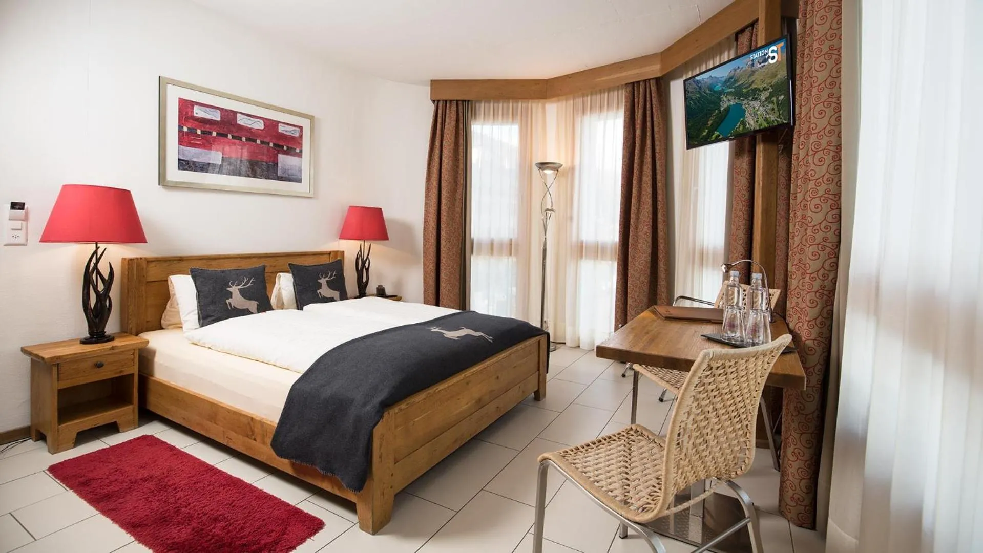 Bed in Hotel Station