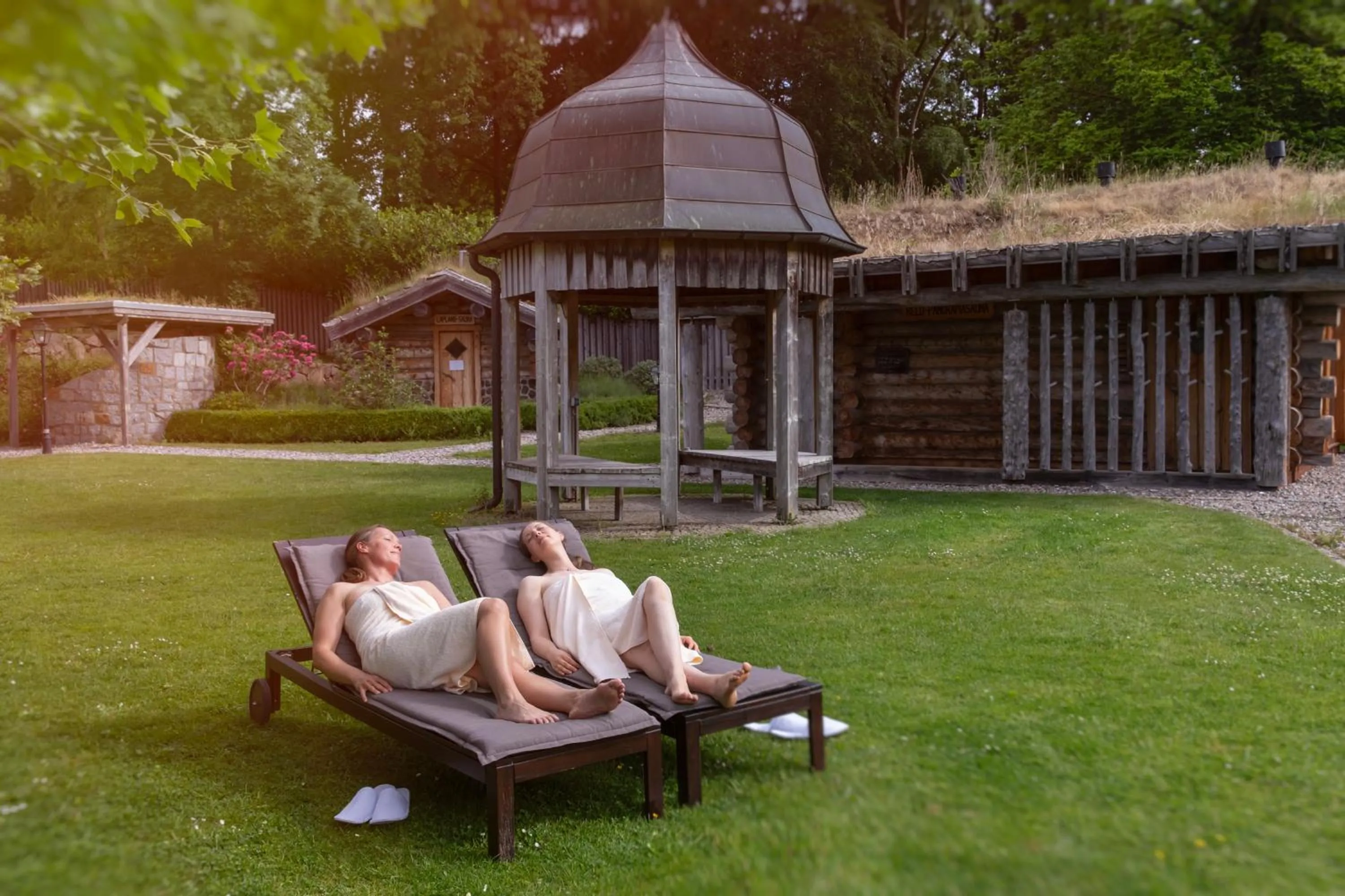 sunbed in Schloss Basthorst