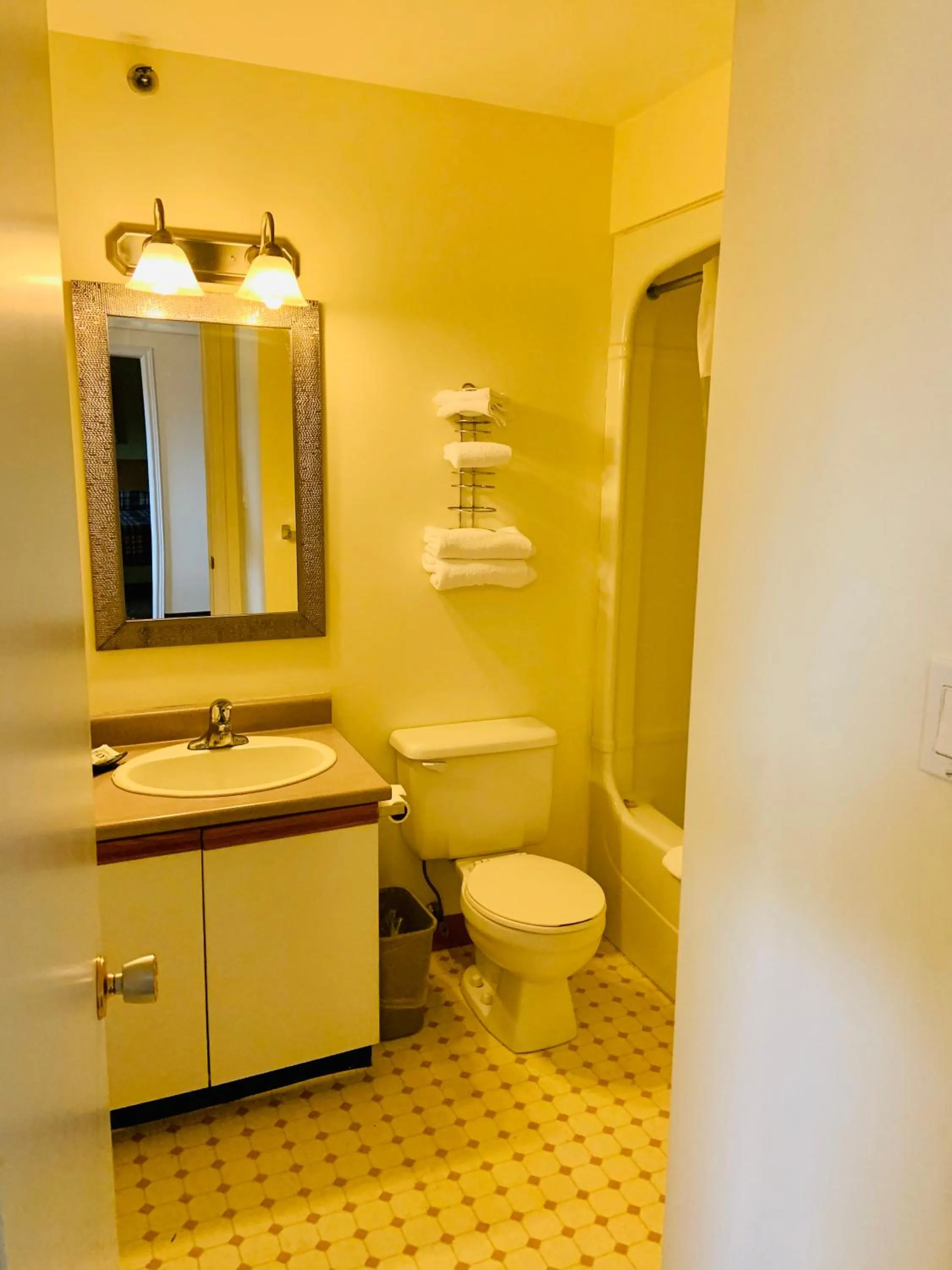 Bathroom in Green Acres Motel