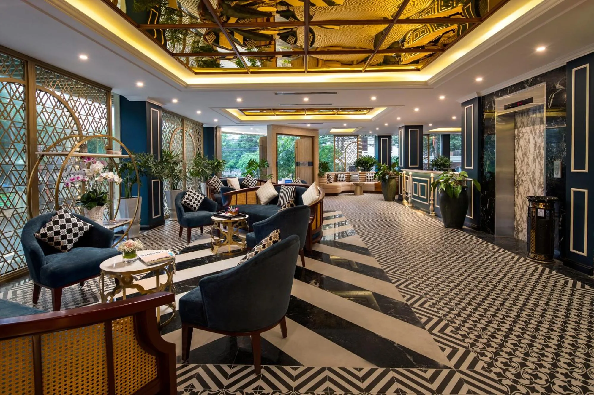 Lobby or reception in Angel Hotels Beach Danang