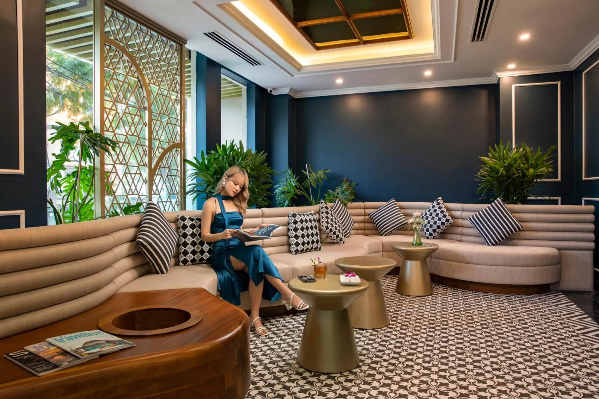 Lobby or reception in Angel Hotels Beach Danang