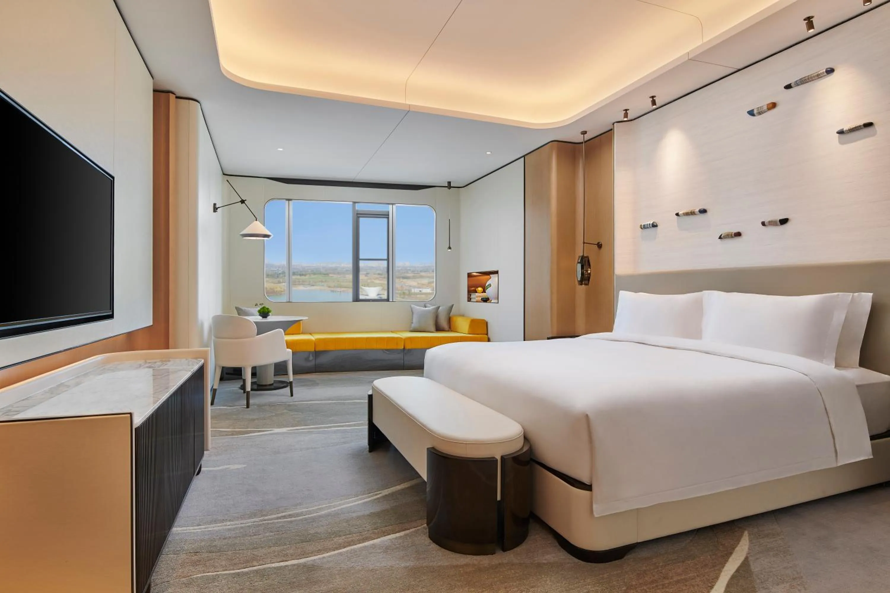 Bedroom, Bed in Wyndham Garden Nanjing Airport