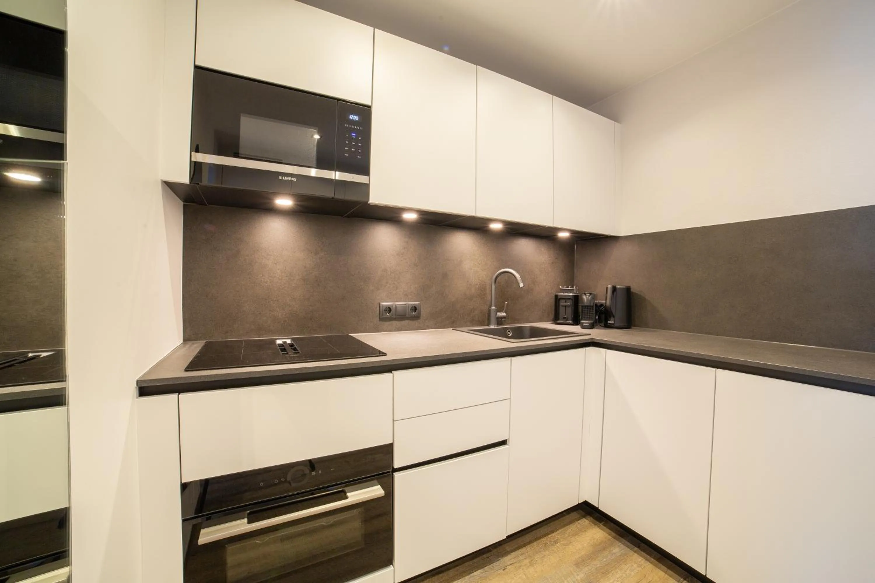 Kitchen or kitchenette in Hotel Alpenblick