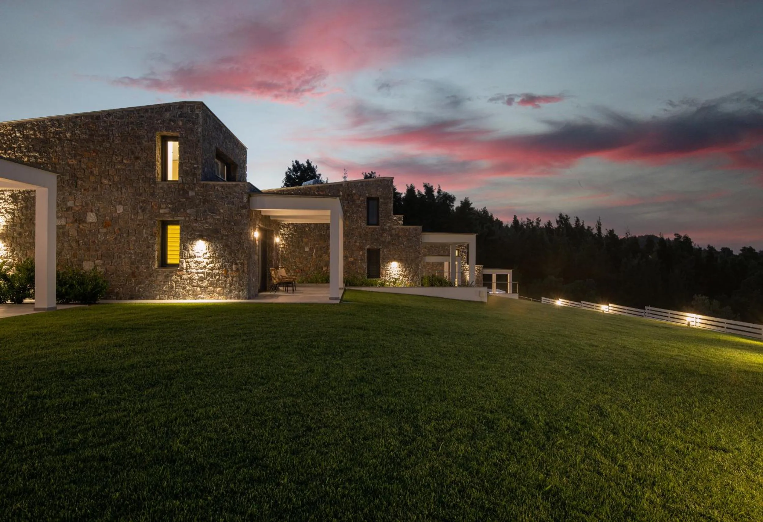 Sunset in Terra Olivia Luxury Villas and Suites