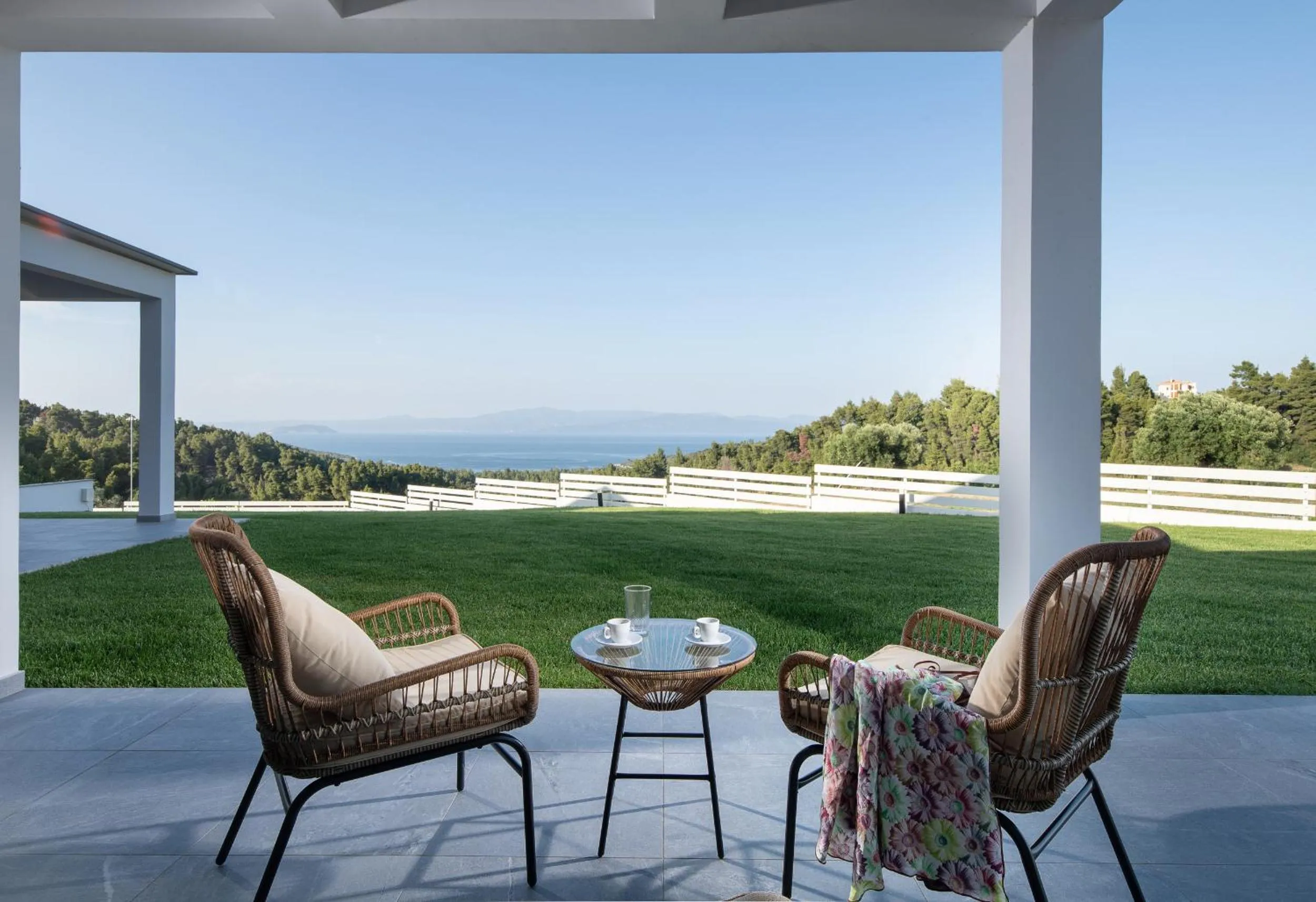 Seating area in Terra Olivia Luxury Villas and Suites