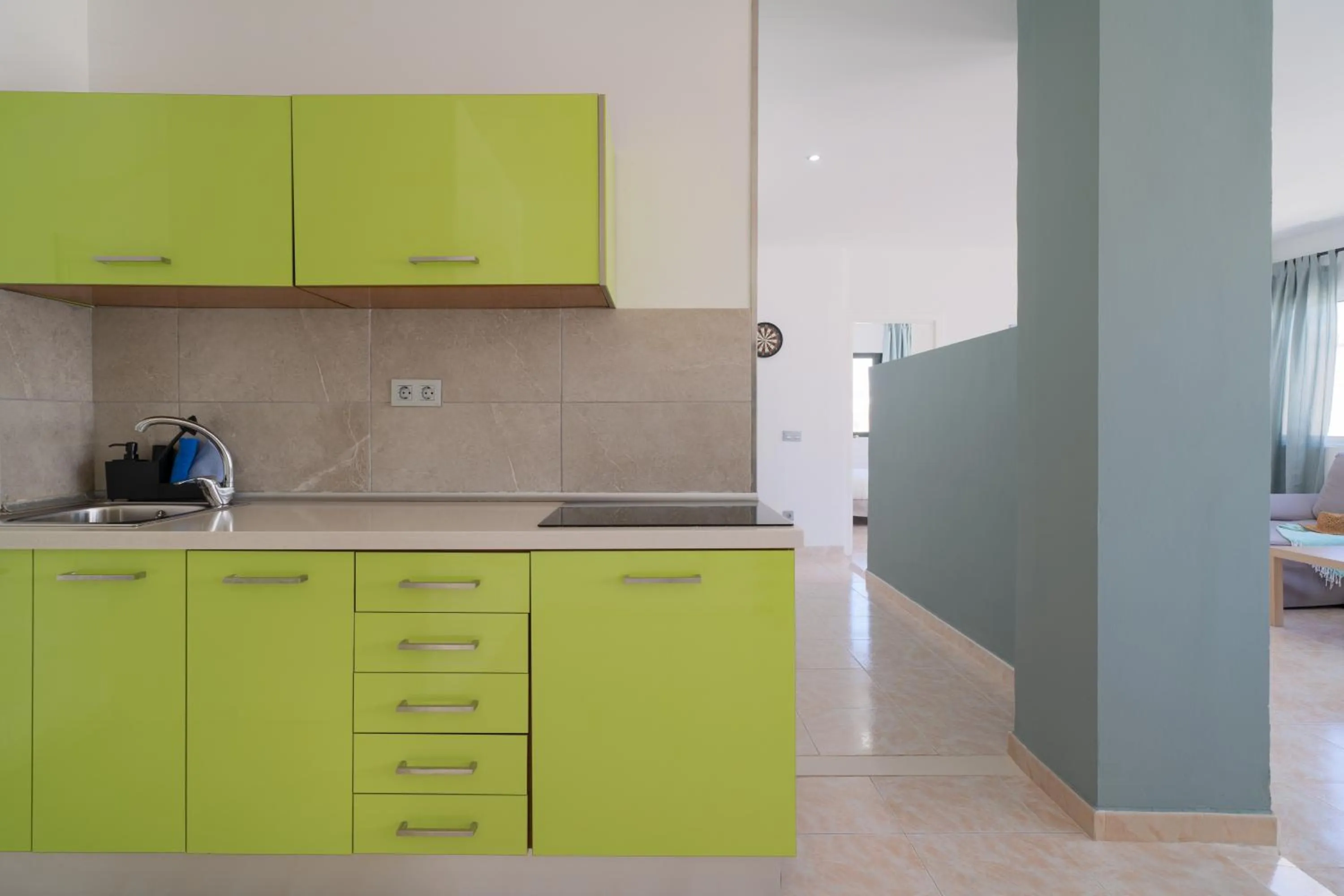 kitchen in Sabbia Suites Arrecifeando