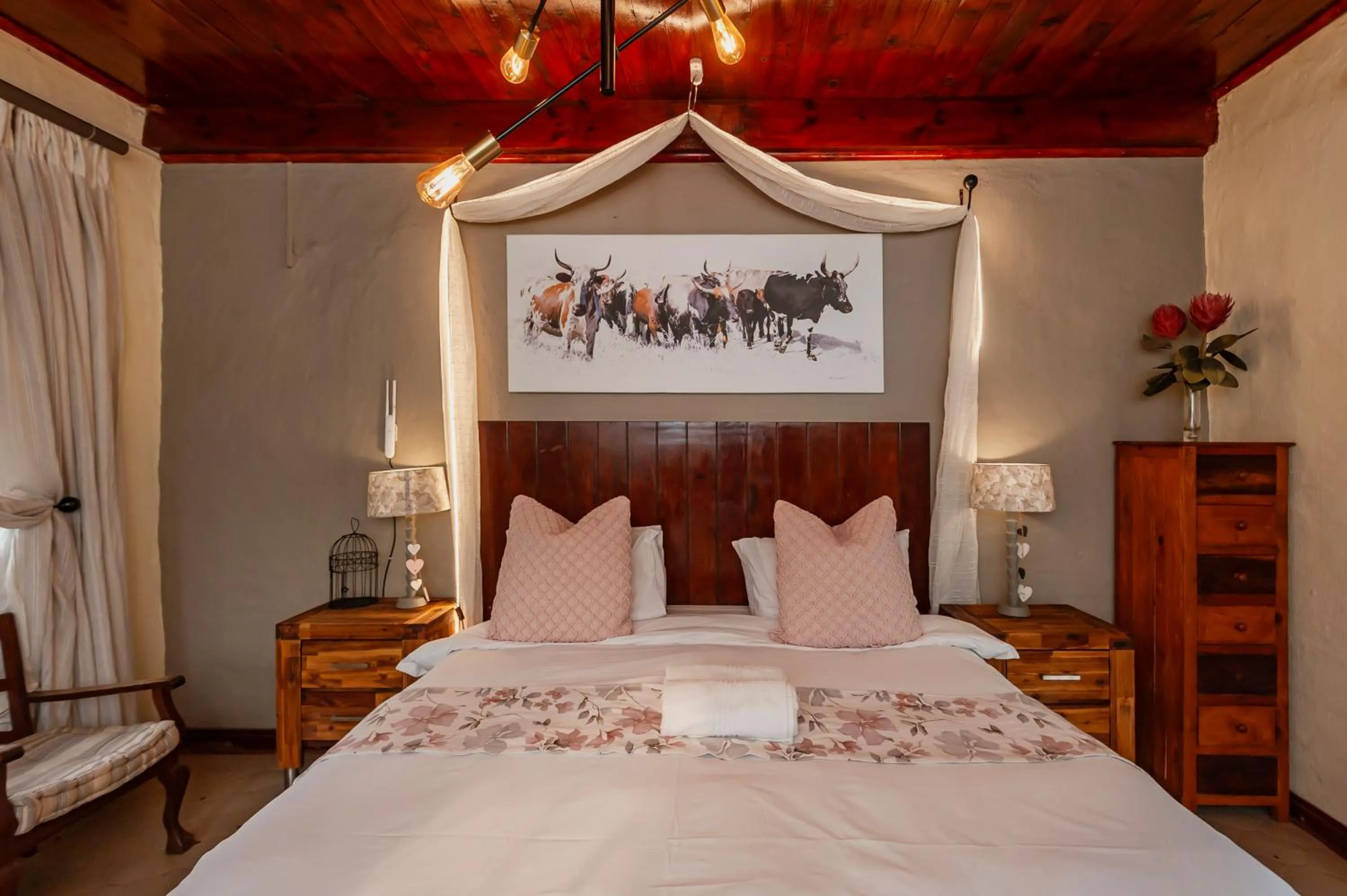 Bed in Airport Tower Lodge