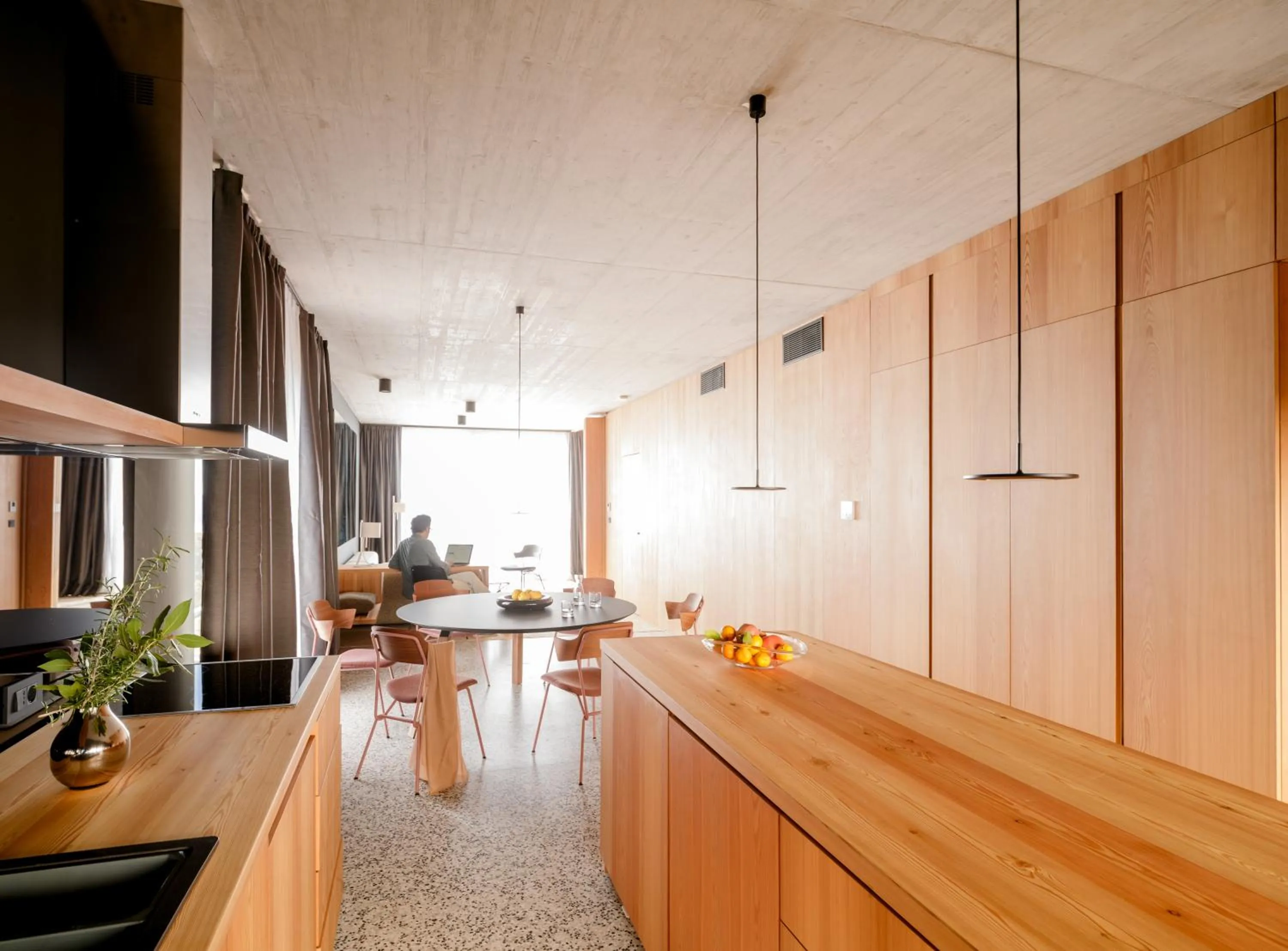 Kitchen or kitchenette in Hotel Osmolis