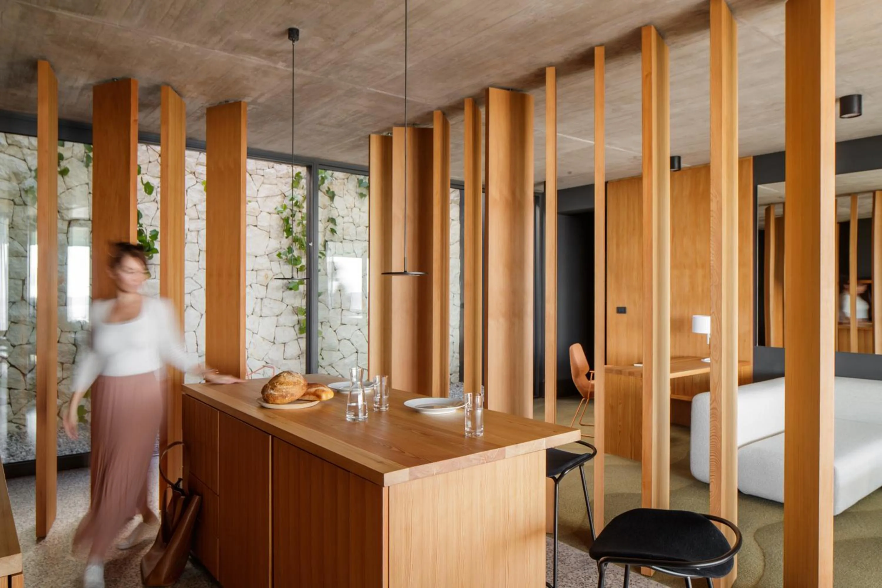 Kitchen or kitchenette in Hotel Osmolis