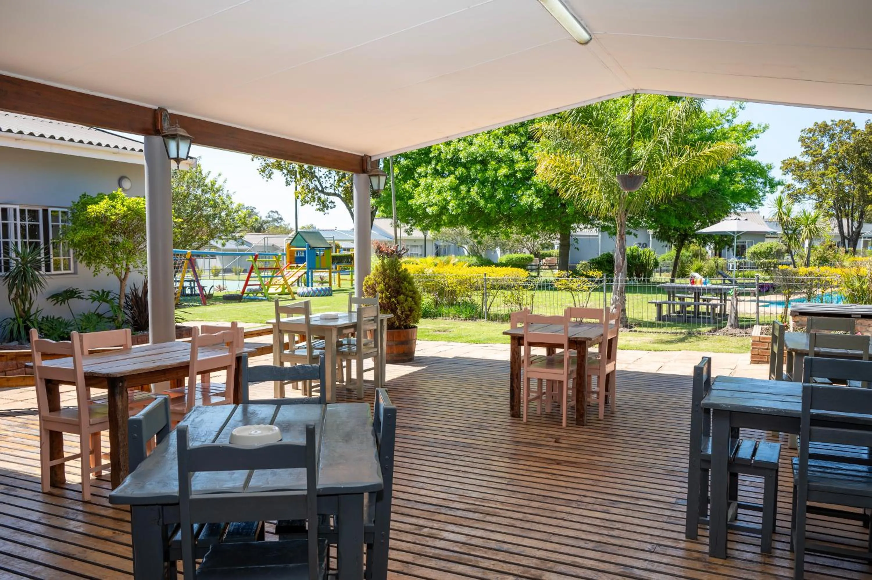 Patio in Pine Lodge George