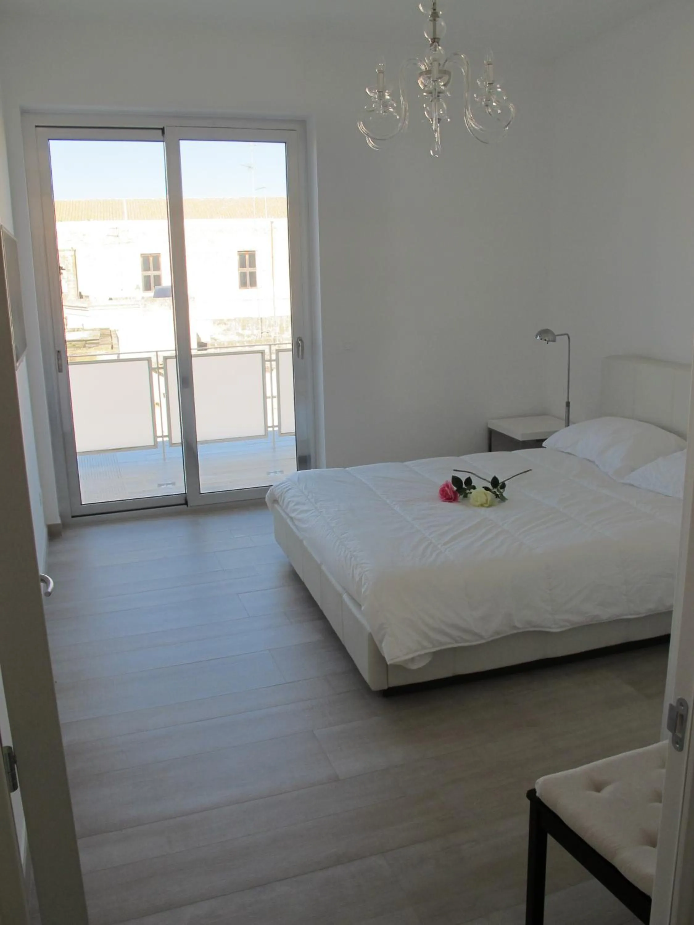 Bed in Penthouse Santa Croce