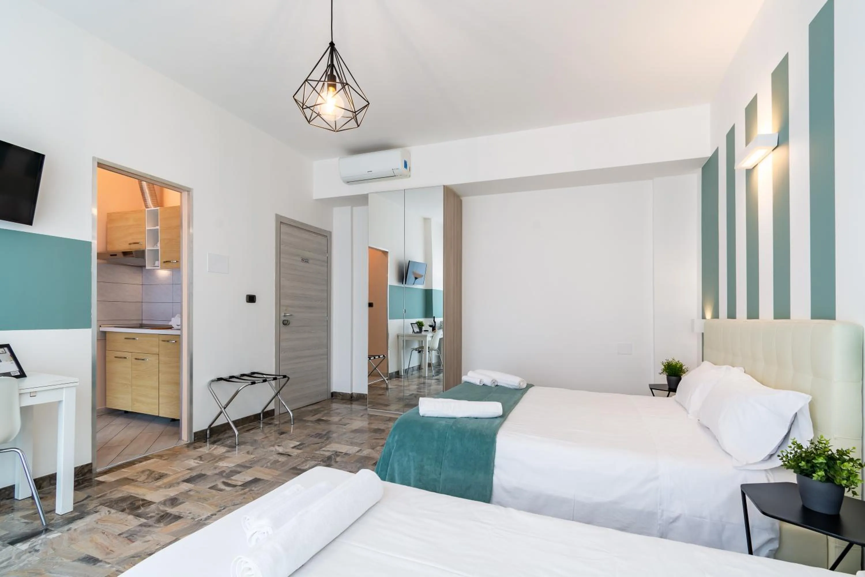 Bedroom, Bed in 4 Star Bologna Train Station - Self Check-In