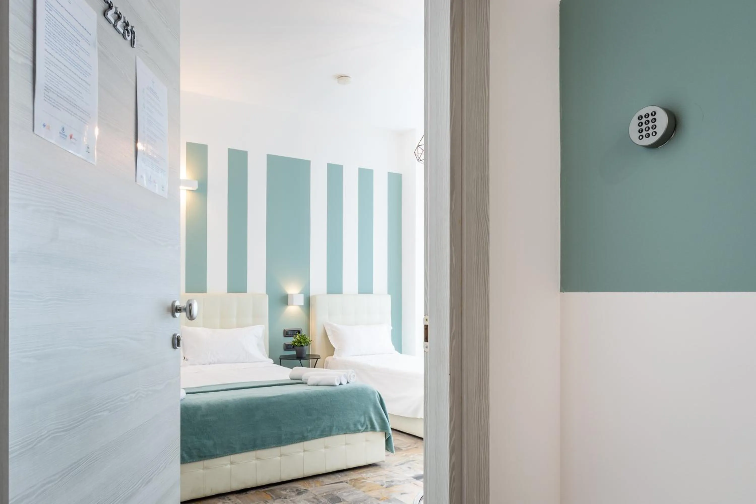 Bedroom, Bed in 4 Star Bologna Train Station - Self Check-In