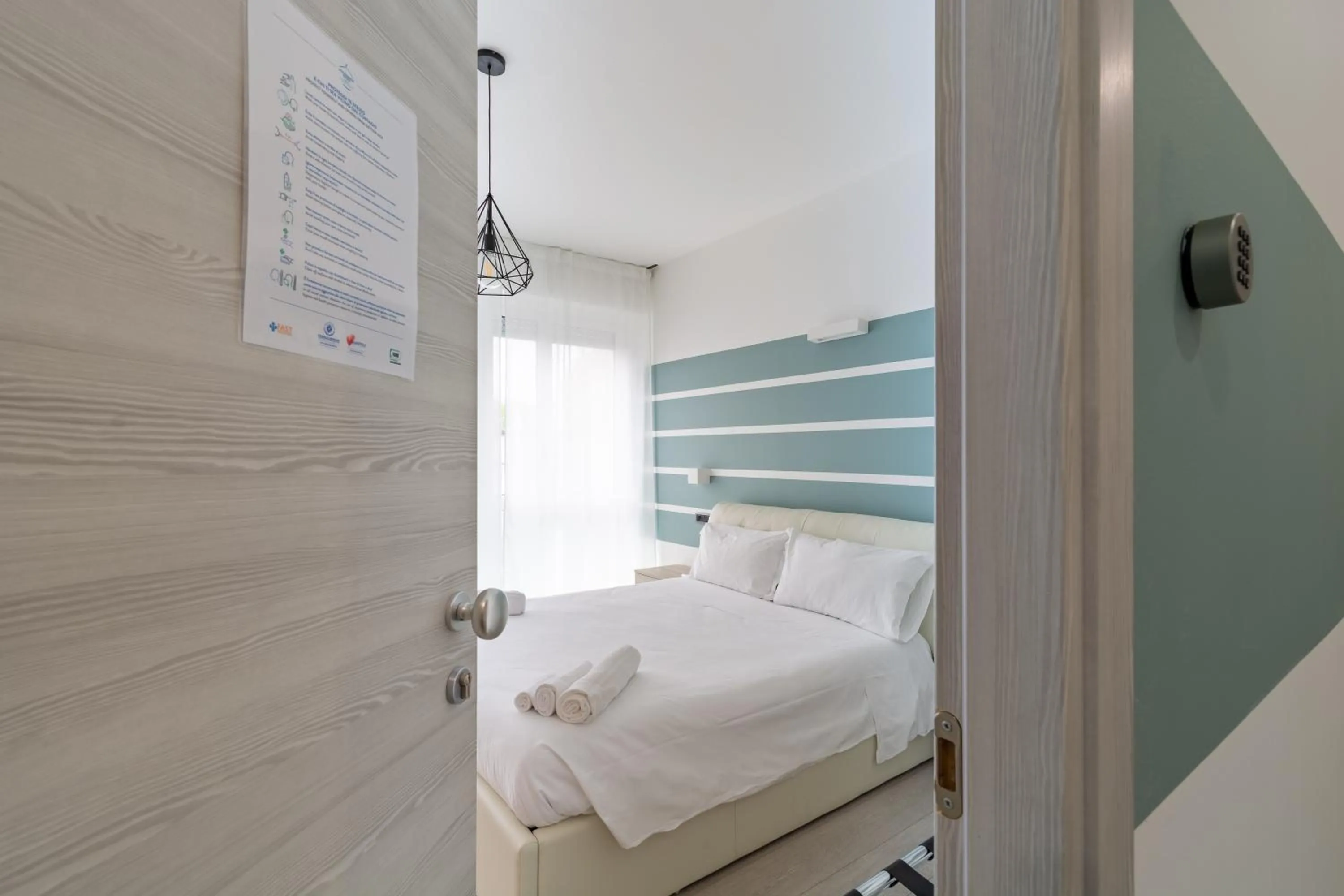 Bedroom, Bed in 4 Star Bologna Train Station - Self Check-In