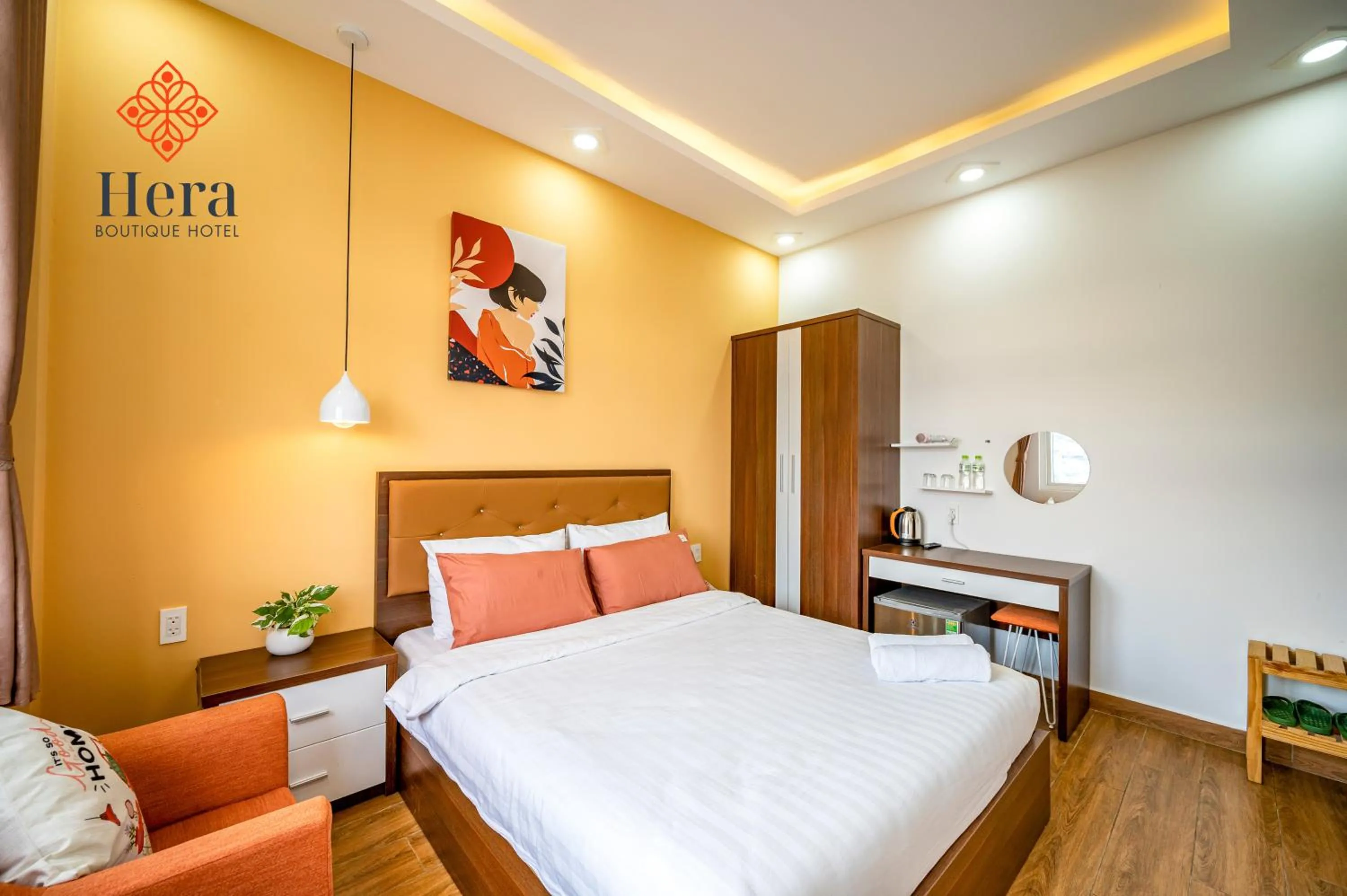 Bed in Hera Boutique Hotel