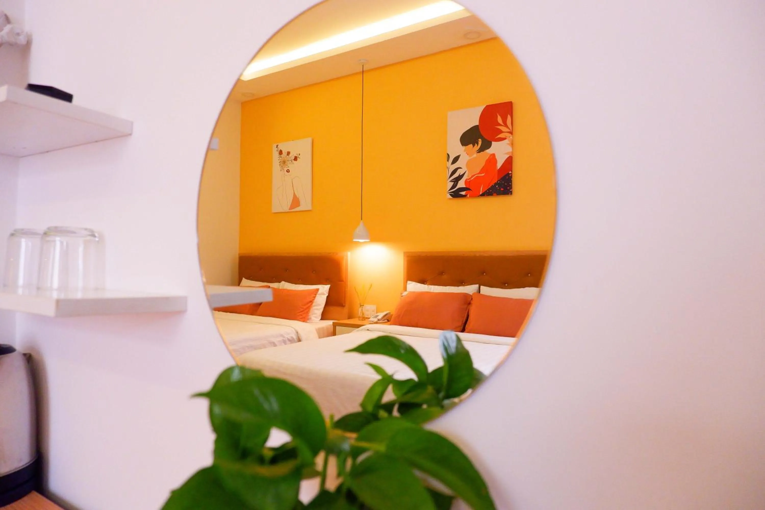 Decorative detail, Bed in Hera Boutique Hotel