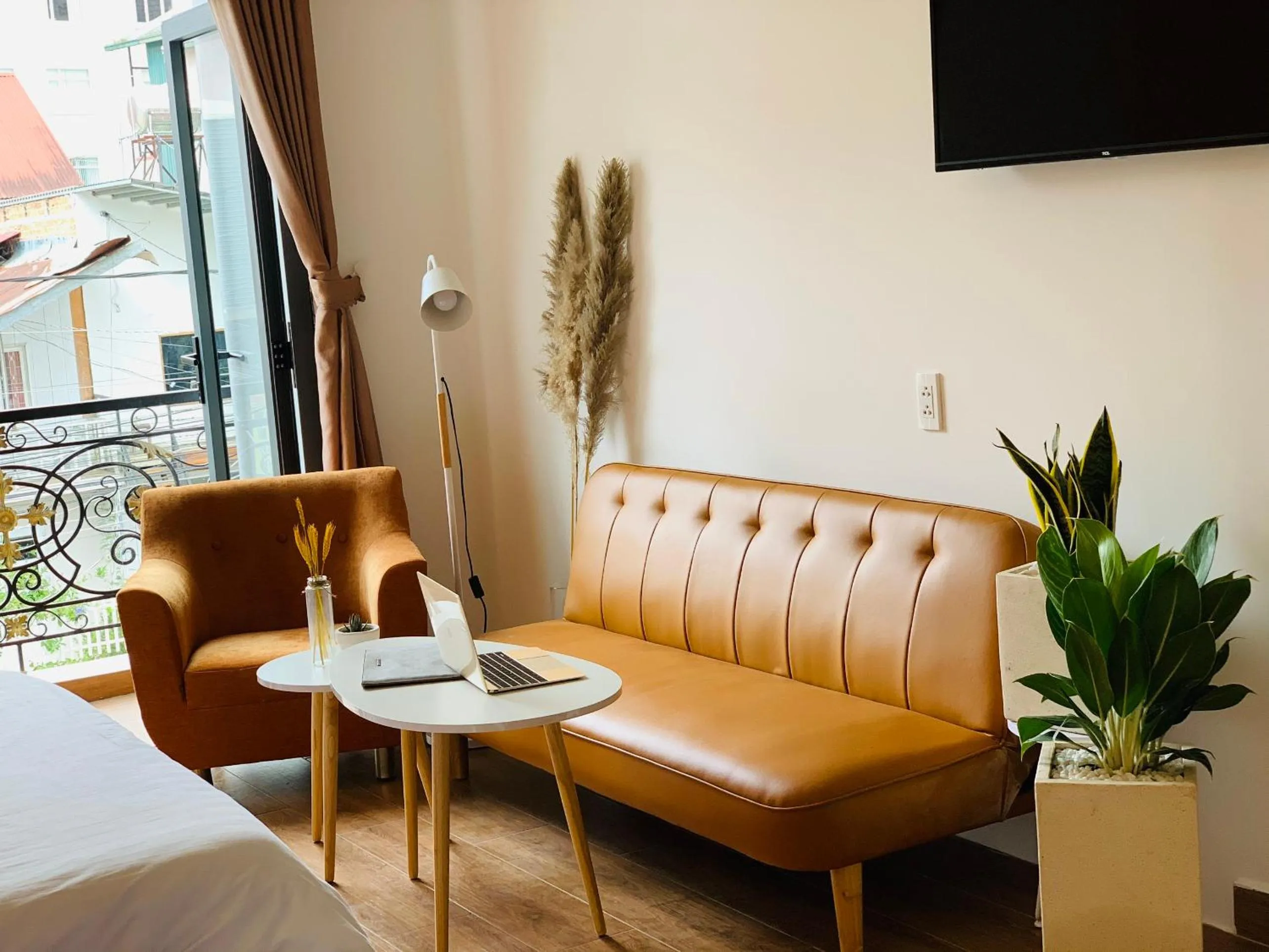 Seating area in Hera Boutique Hotel