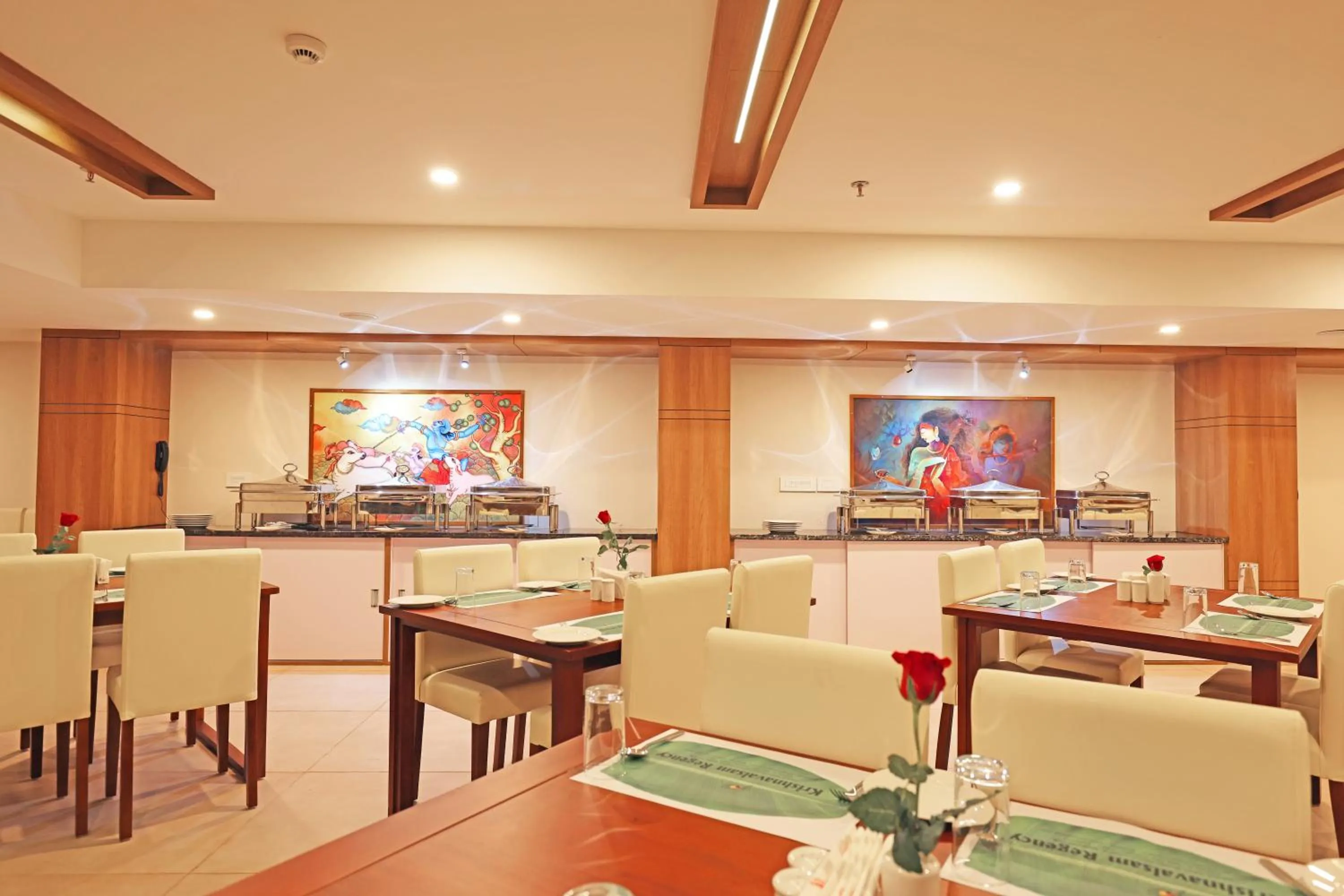 Restaurant/places to eat in Krishnavalsam Regency