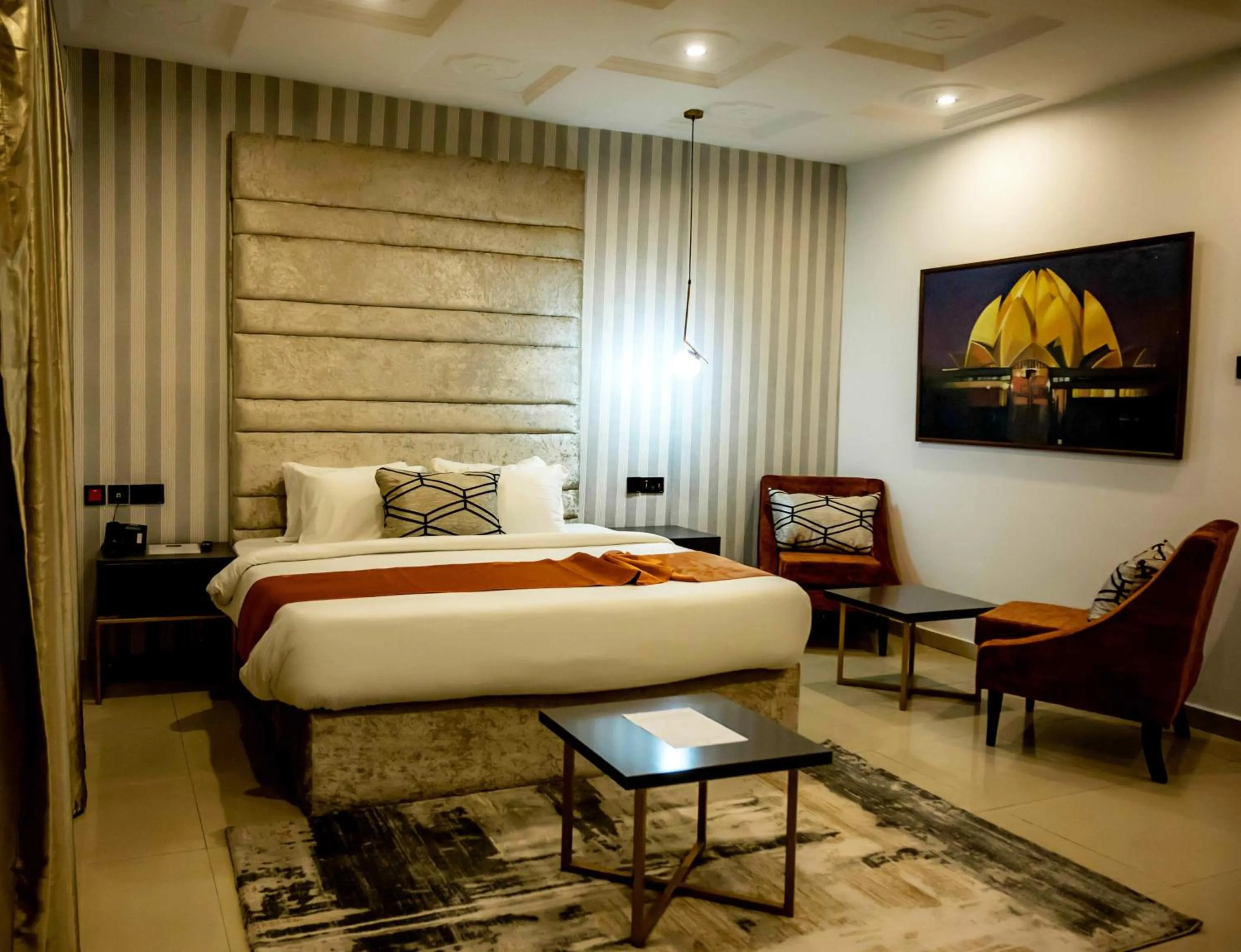 Bed in Gordonsville Escape Boutique Hotel