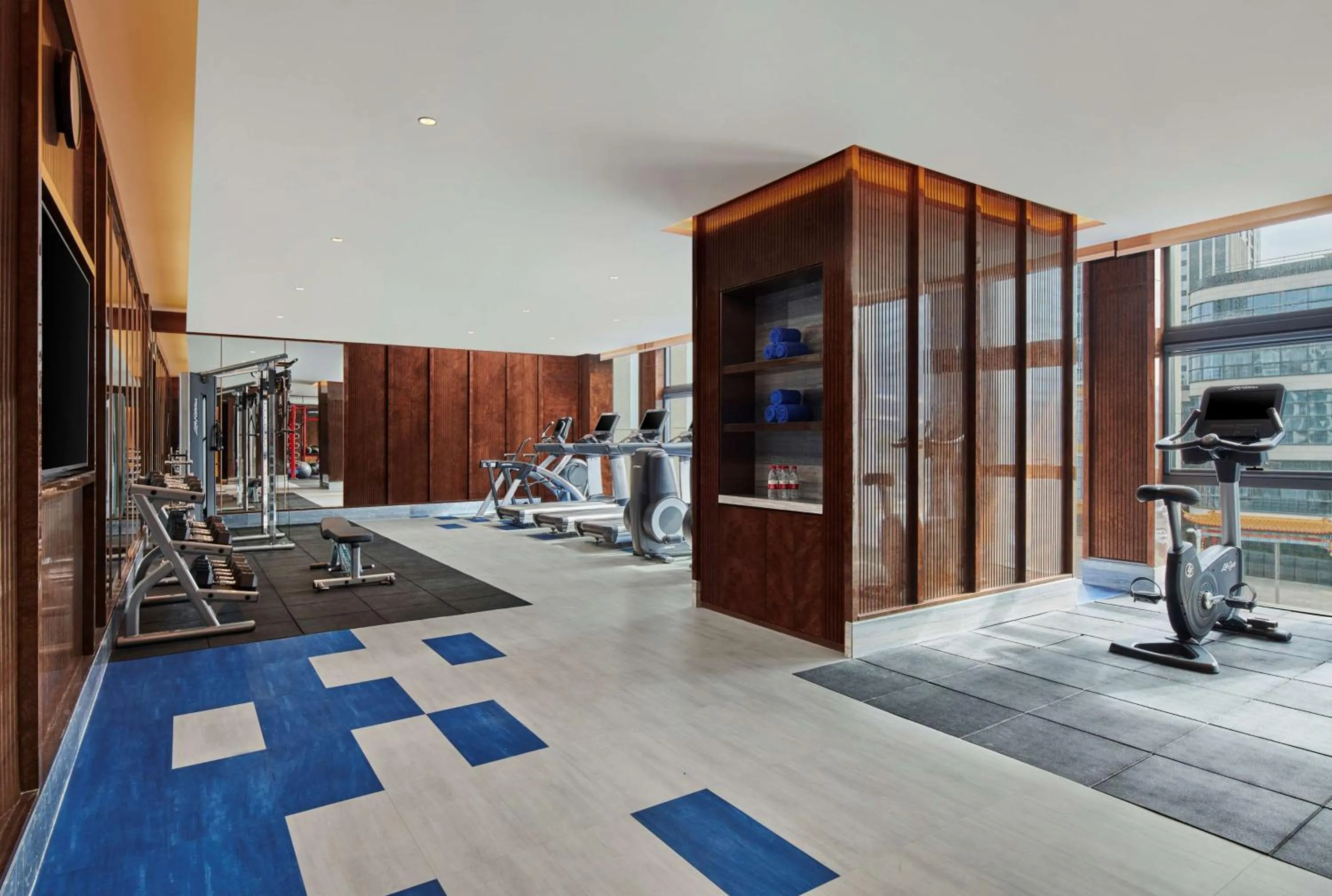 Fitness centre/facilities in Hilton Yancheng