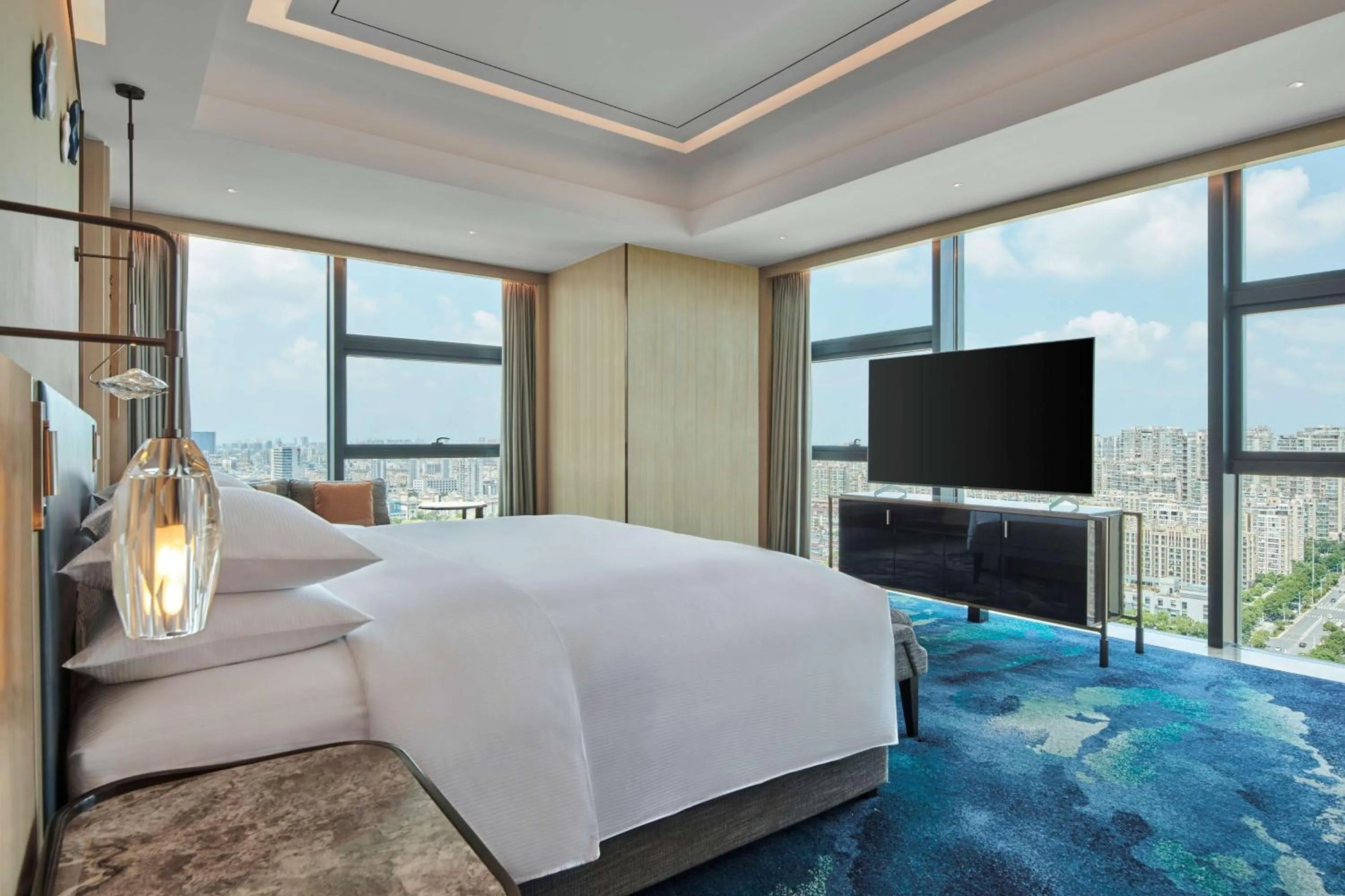 Bedroom, Bed in Hilton Yancheng