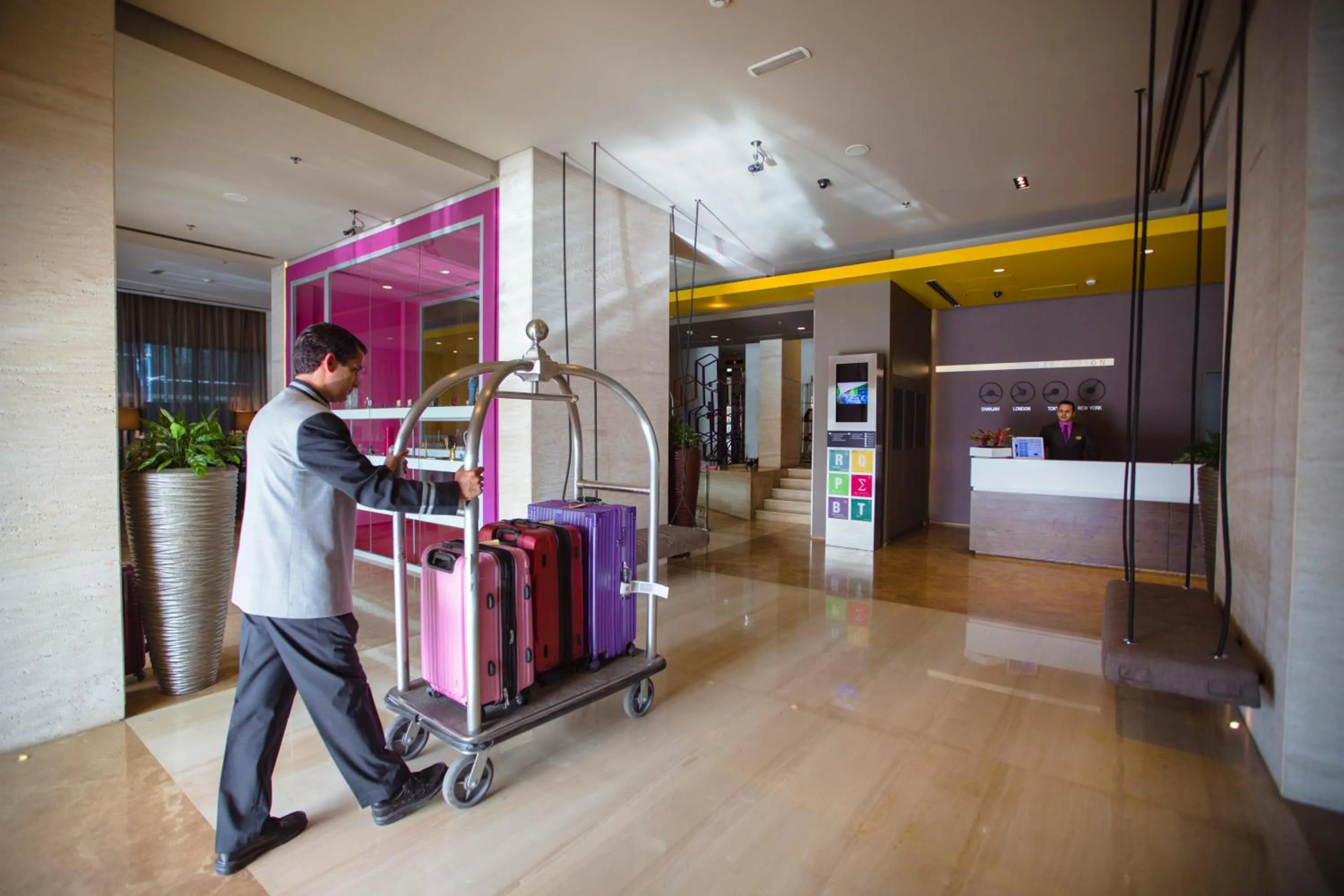 Lobby or reception in 72 Hotel Sharjah