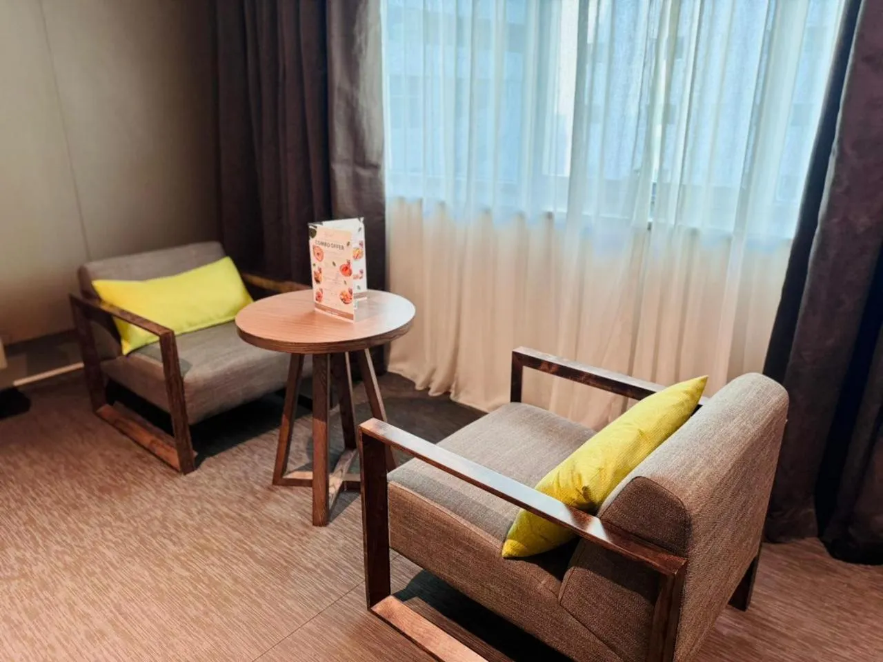 Seating area in 72 Hotel Sharjah