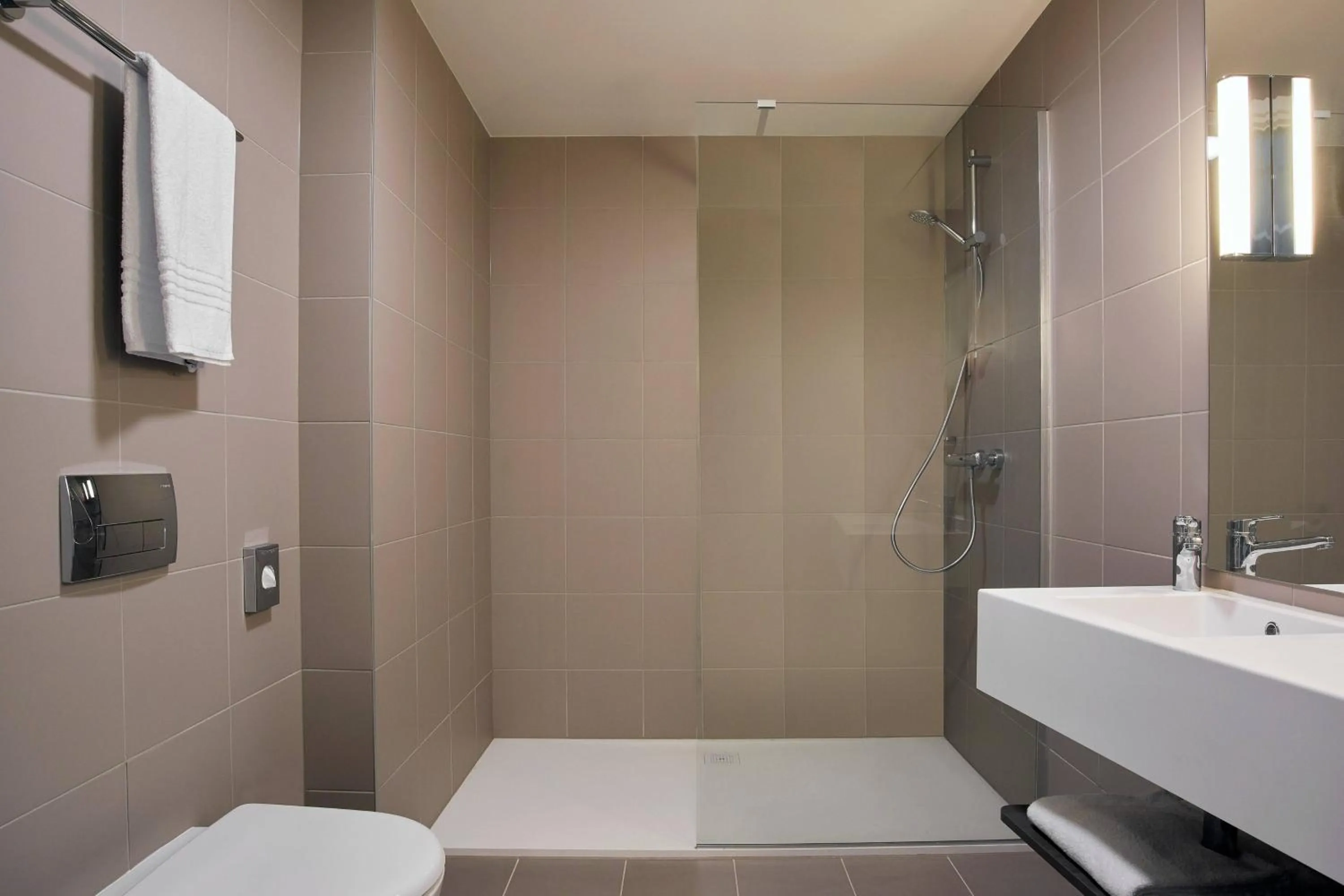 Bathroom in Moxy Sophia Antipolis