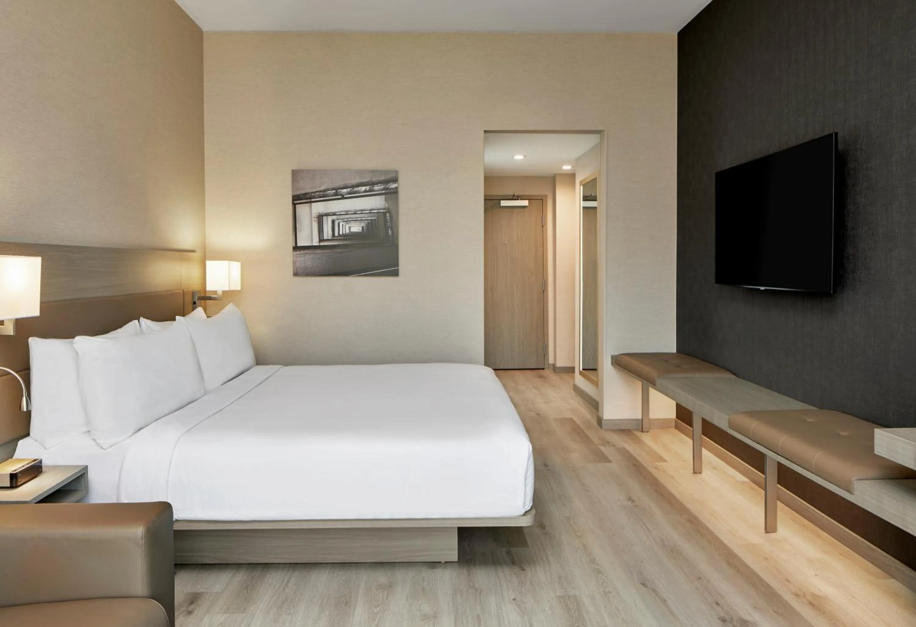 Bed in AC Hotel by Marriott Durham Duke University