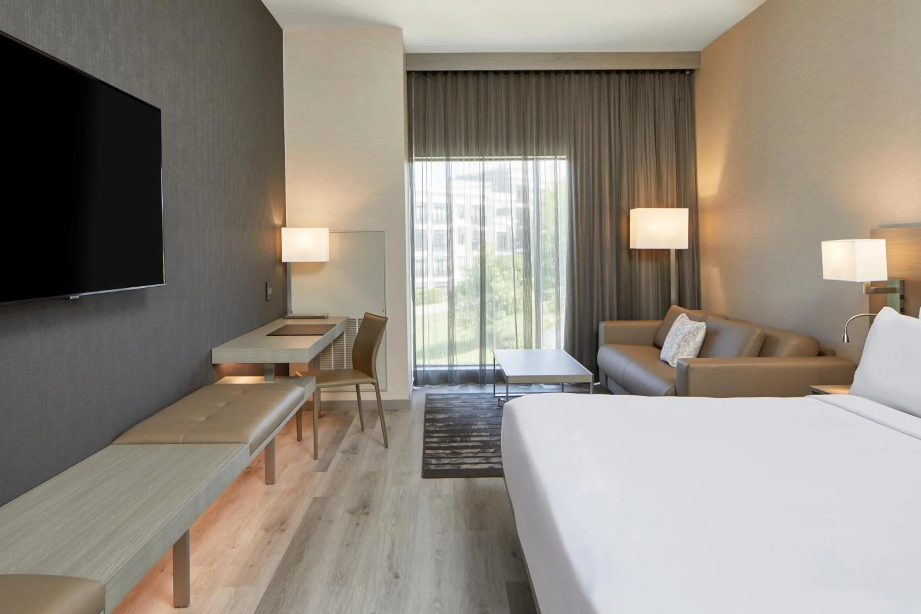 Bed in AC Hotel by Marriott Durham Duke University