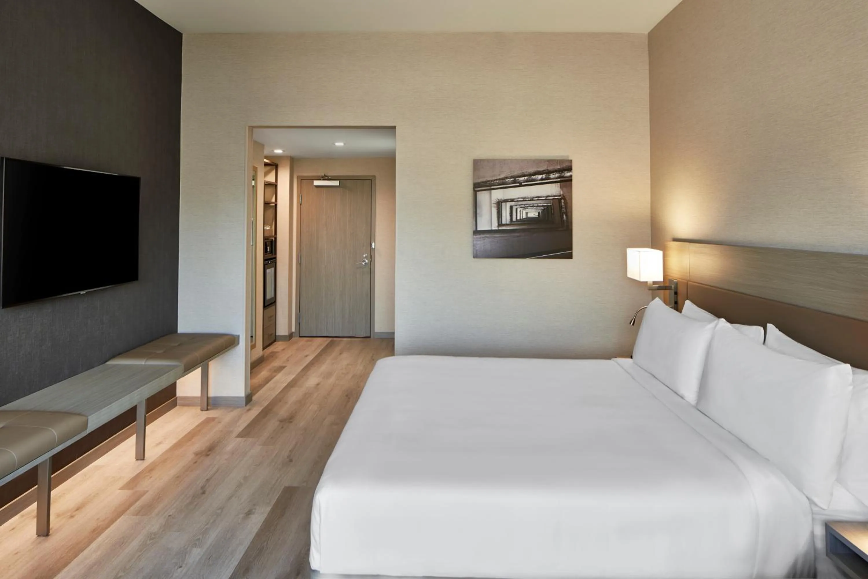 Bed in AC Hotel by Marriott Durham Duke University