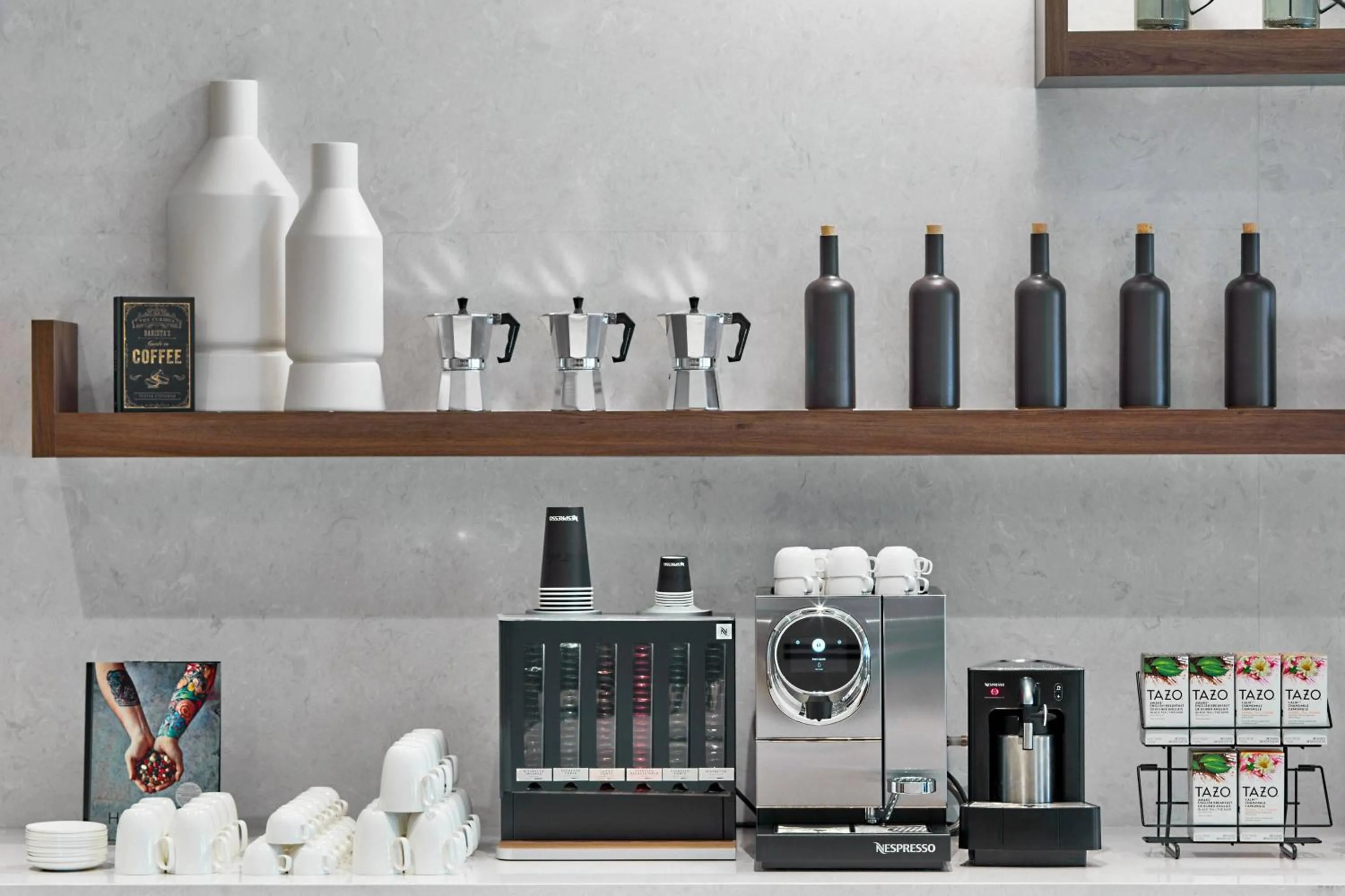 Kitchen or kitchenette in AC Hotel by Marriott Durham Duke University