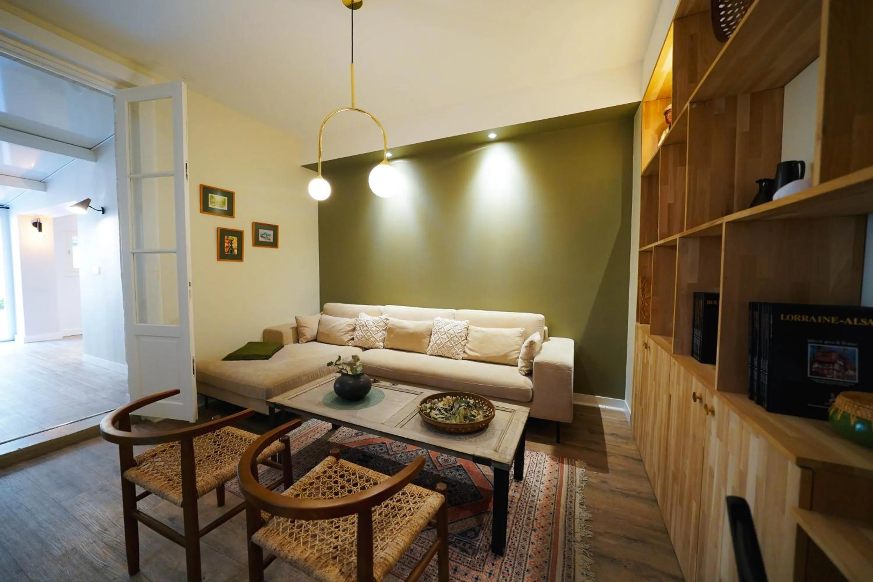 Living room in B&B La Maison Galiène