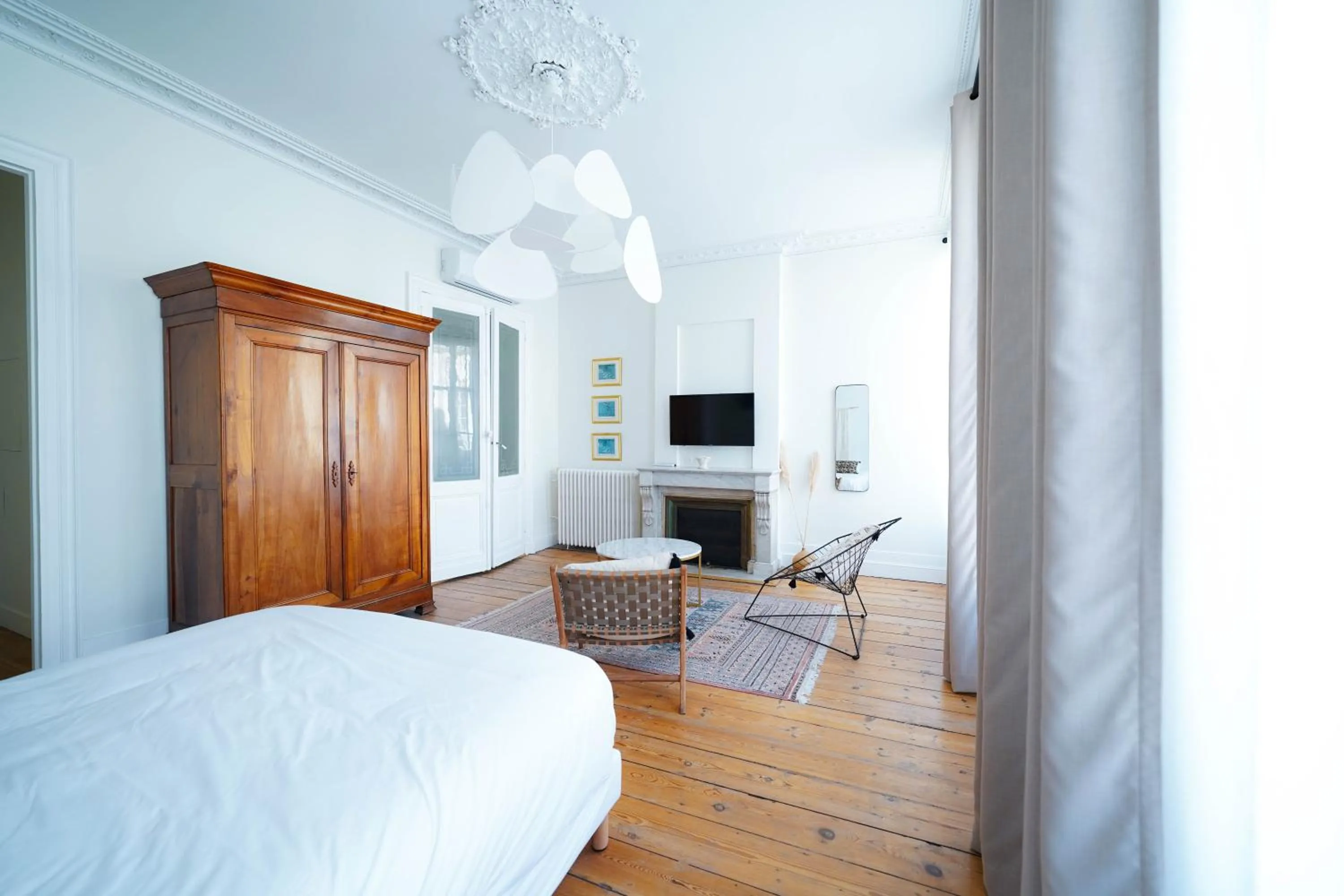 TV and multimedia, Bed in B&B La Maison Galiène