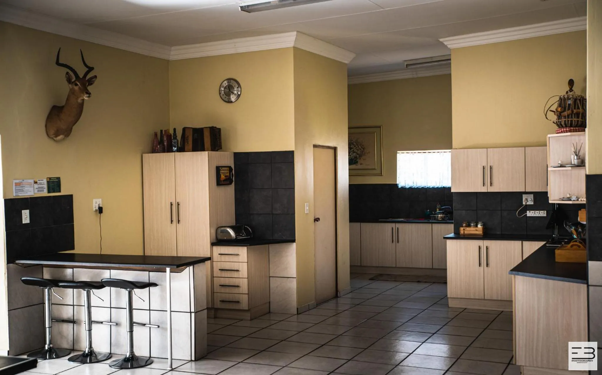 Communal kitchen in Geluksfontein Private Game Farm