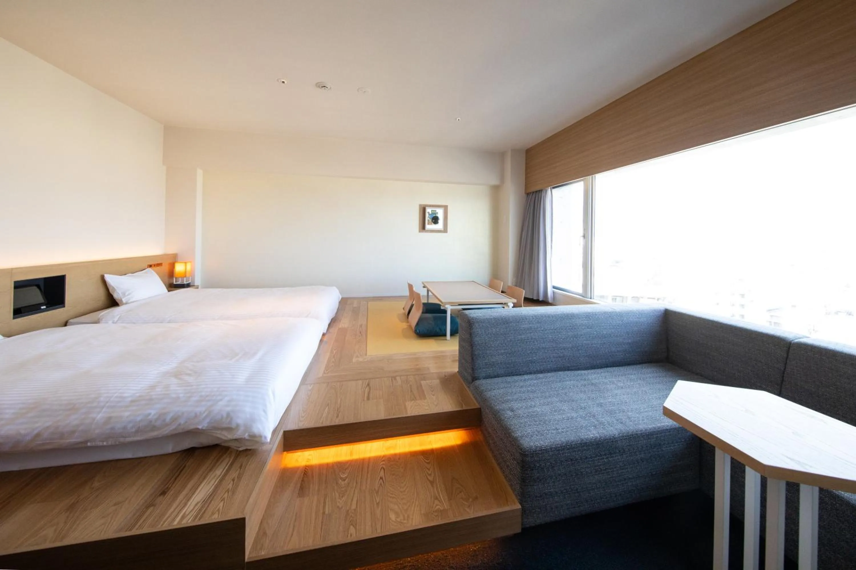 Photo of the whole room, Bed in AMANEK Beppu YULA-RE