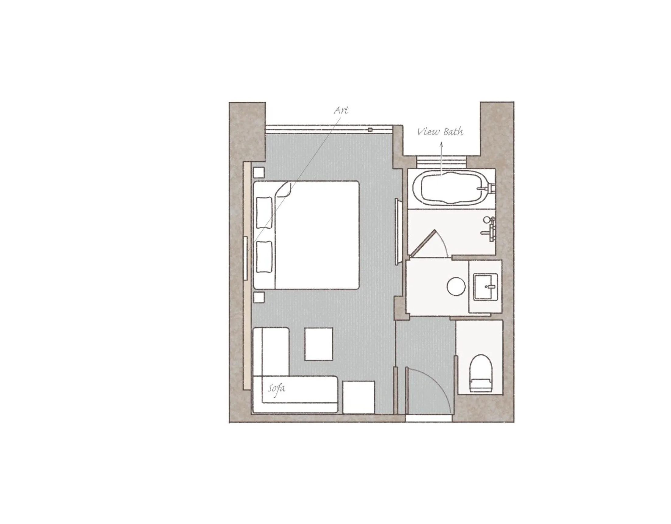 Photo of the whole room in AMANEK Beppu YULA-RE