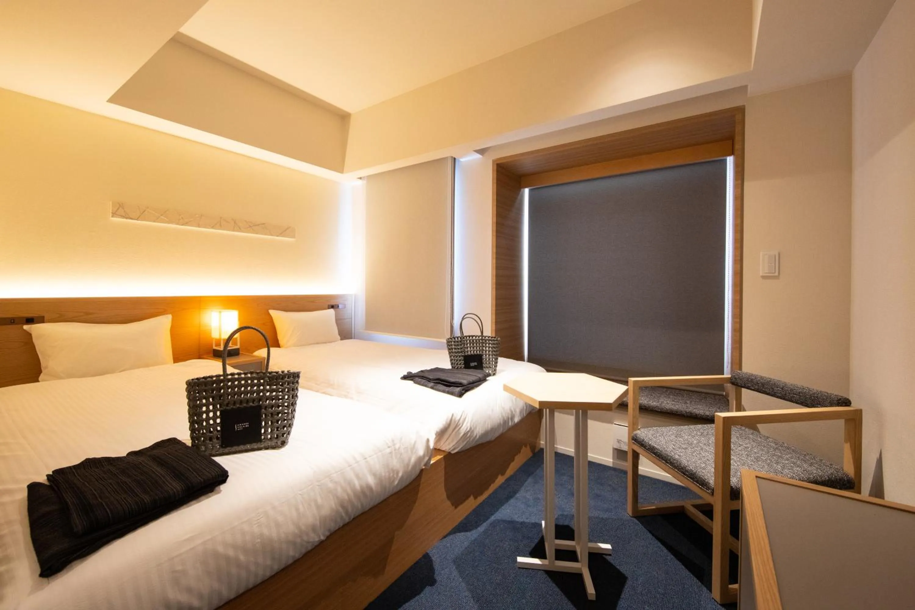 Photo of the whole room, Bed in AMANEK Beppu YULA-RE