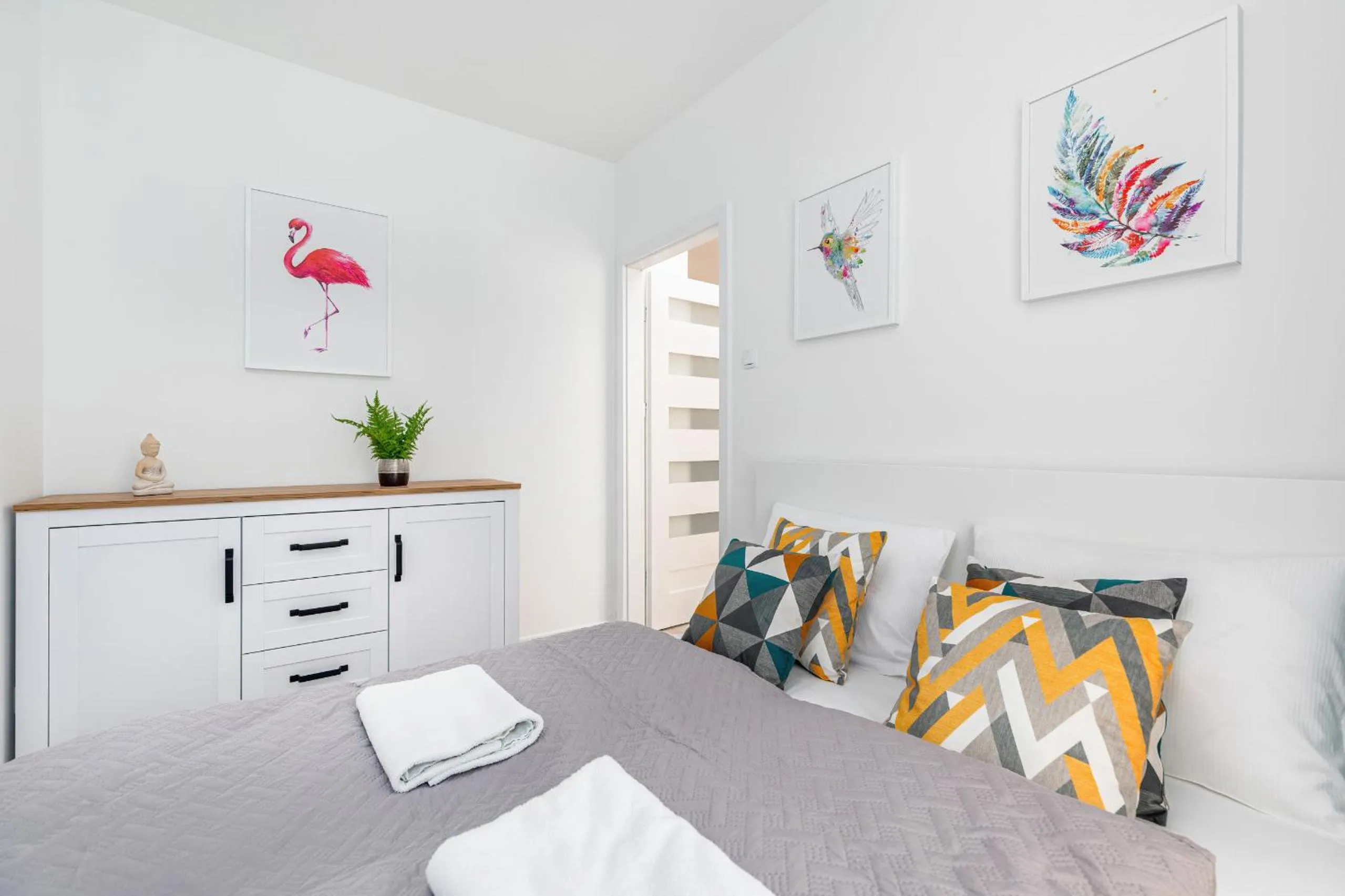 Bed in Apartamenty Osiedle Bursztynowe II by Noclegi Renters