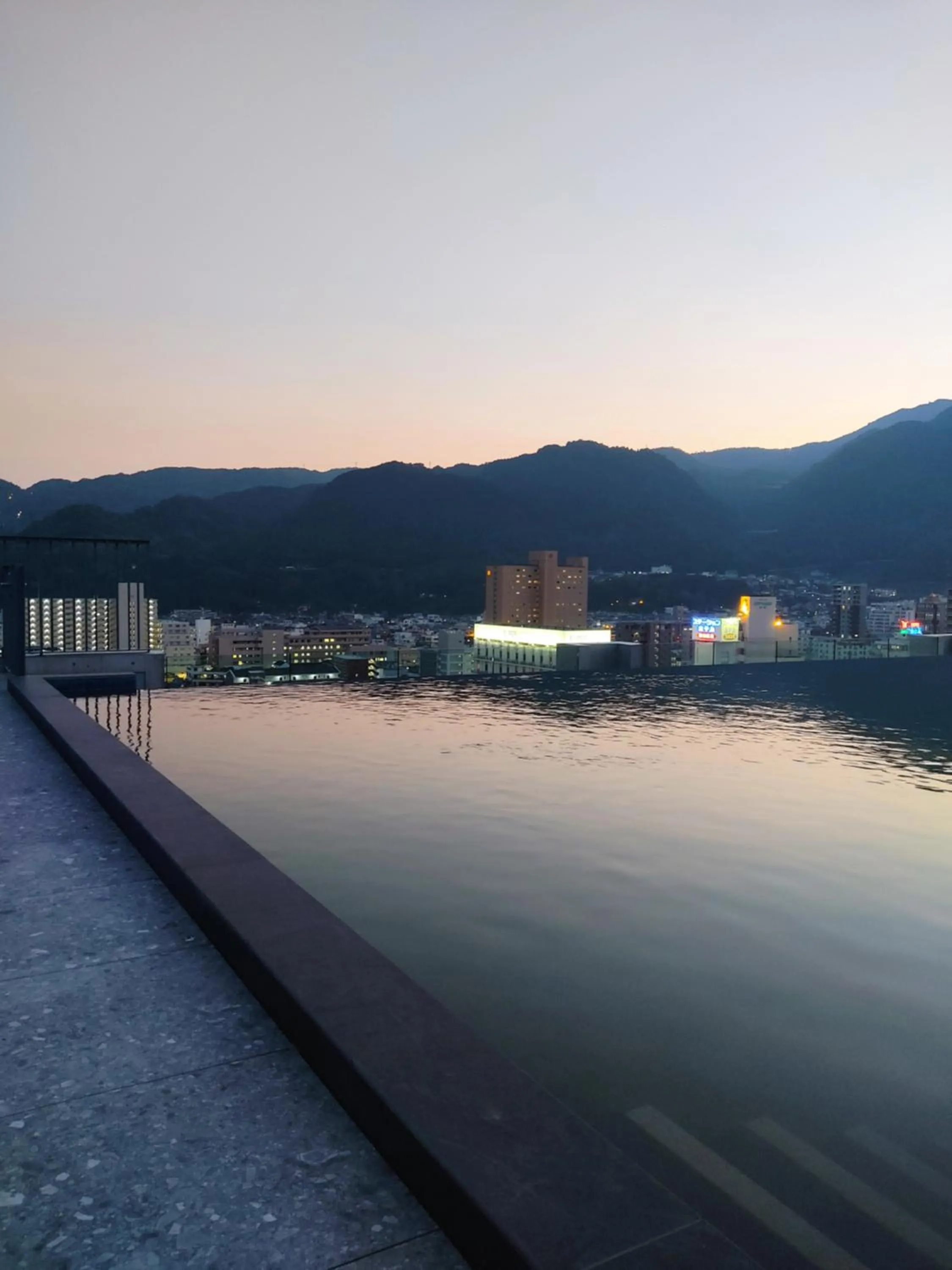 Pool view in AMANEK Inn Beppu